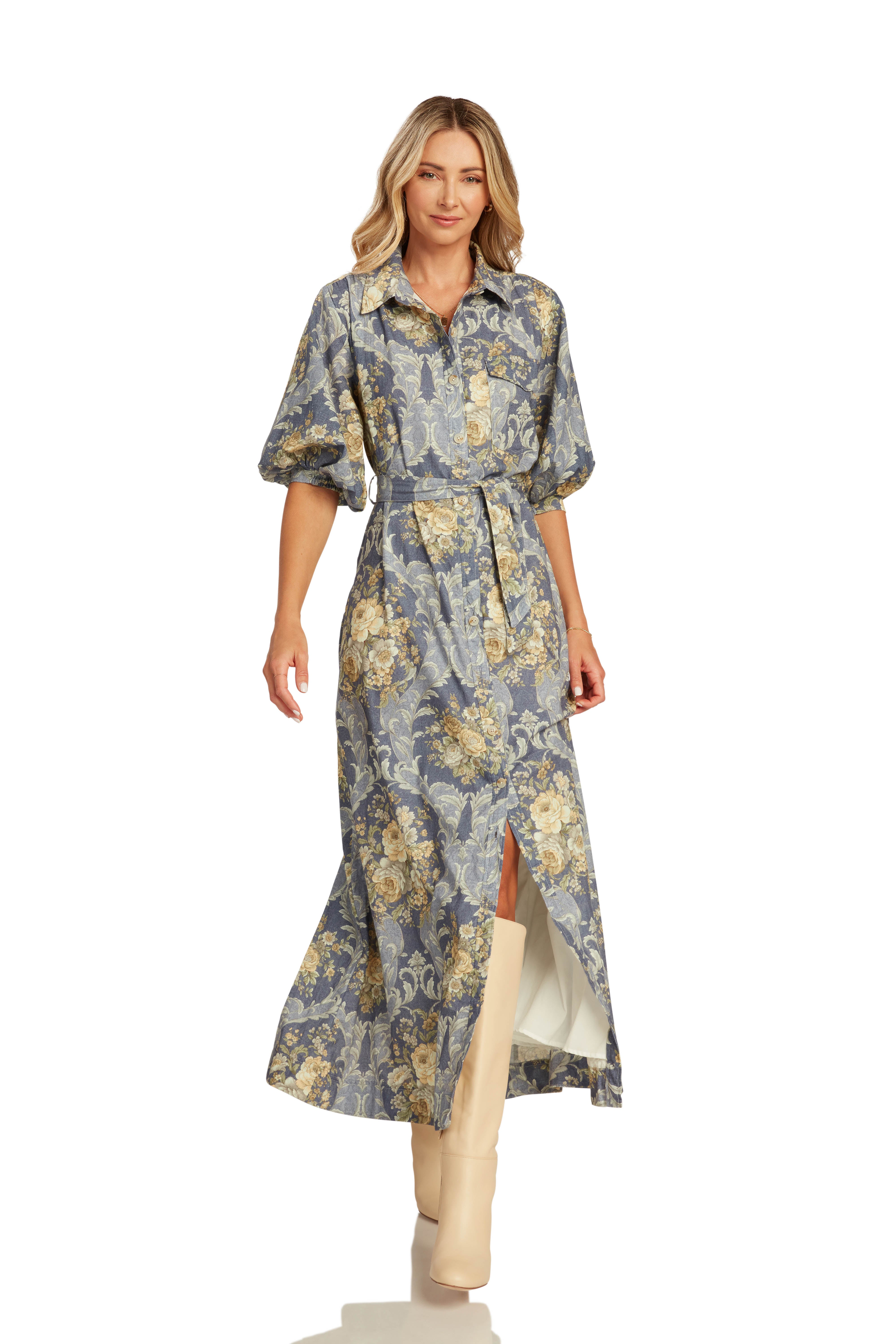 FARLEIGH DRESS FRENCH FLORAL