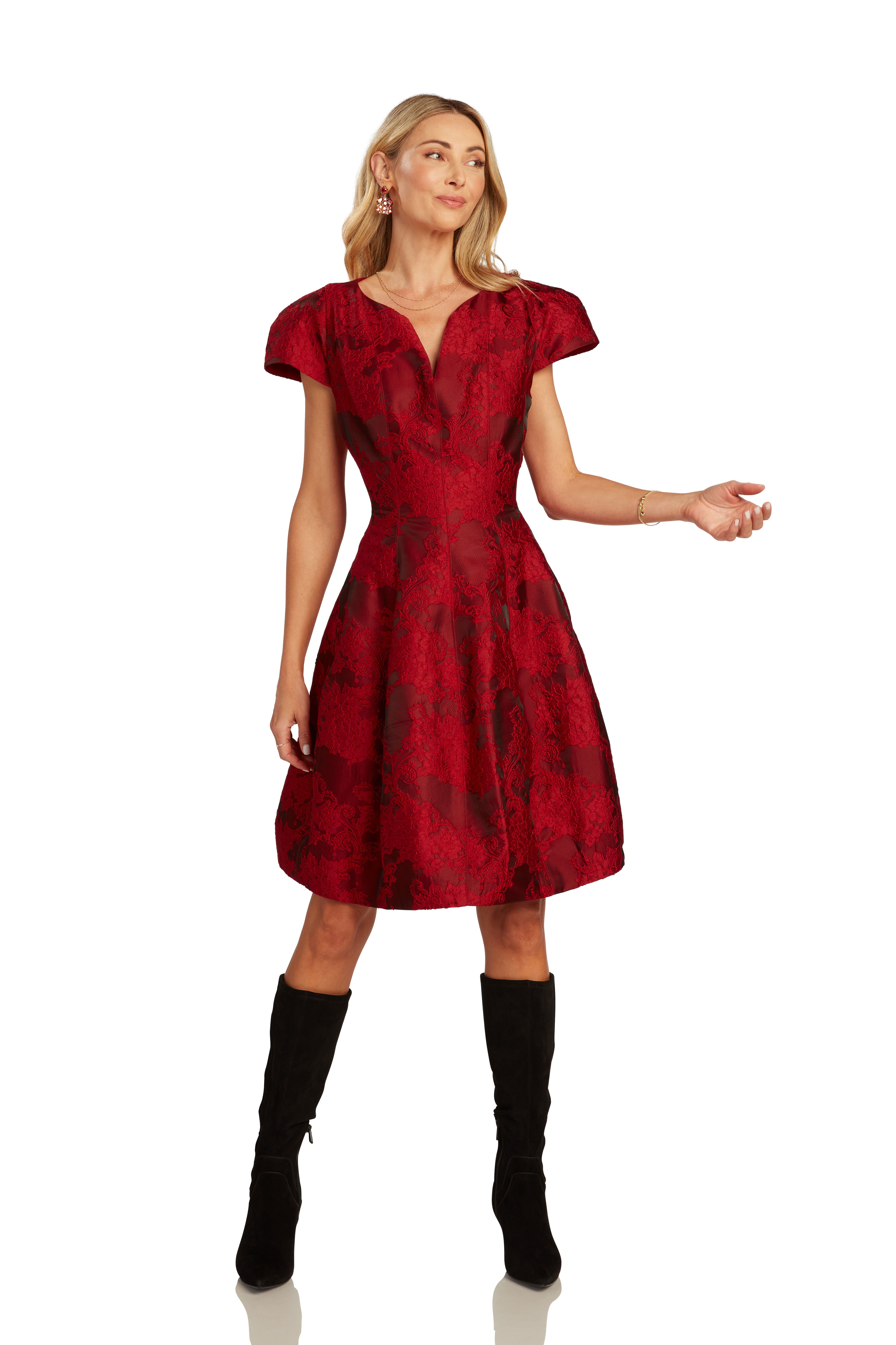 JULIETTE DRESS CRIMSON