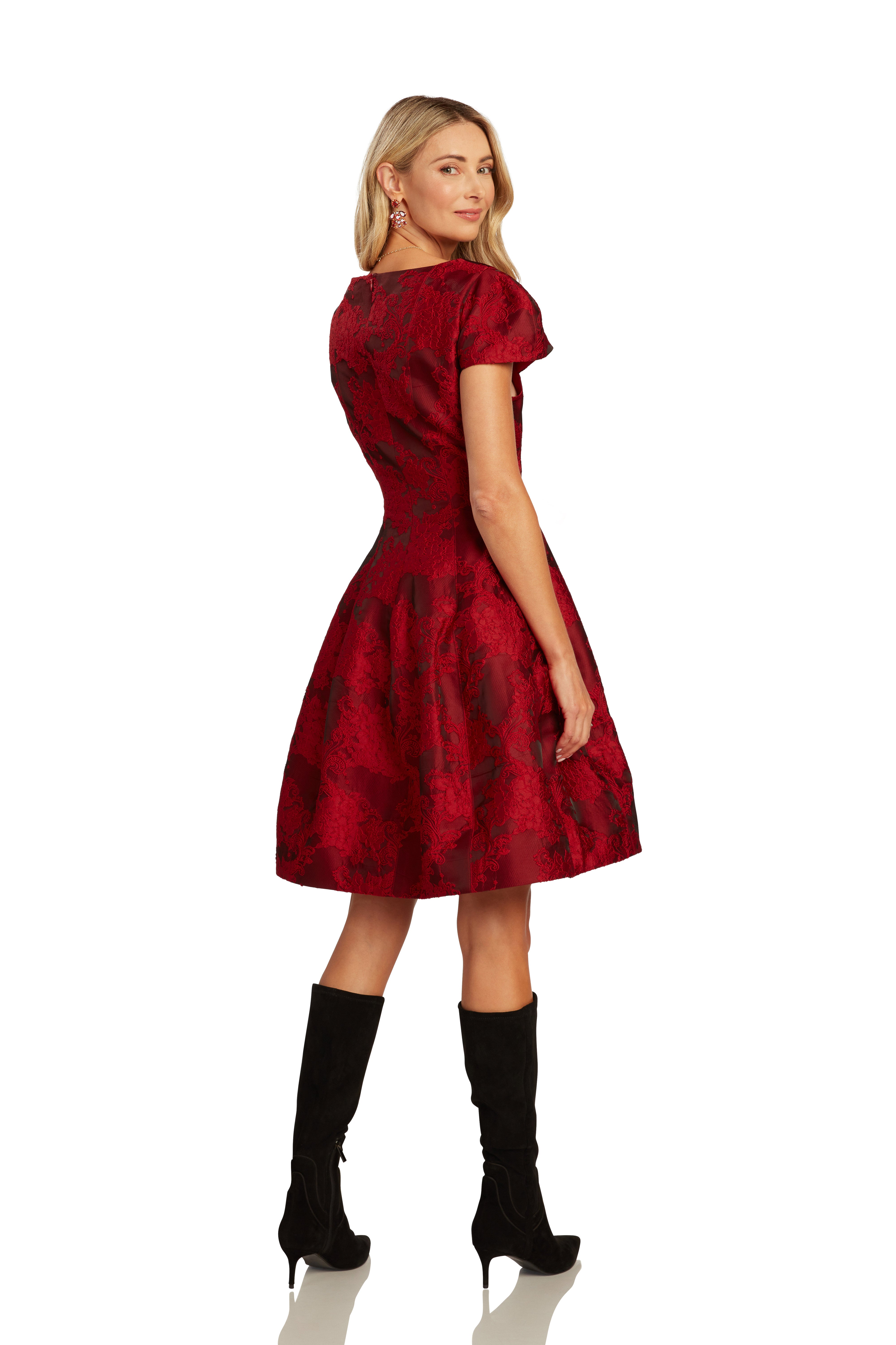 JULIETTE DRESS CRIMSON