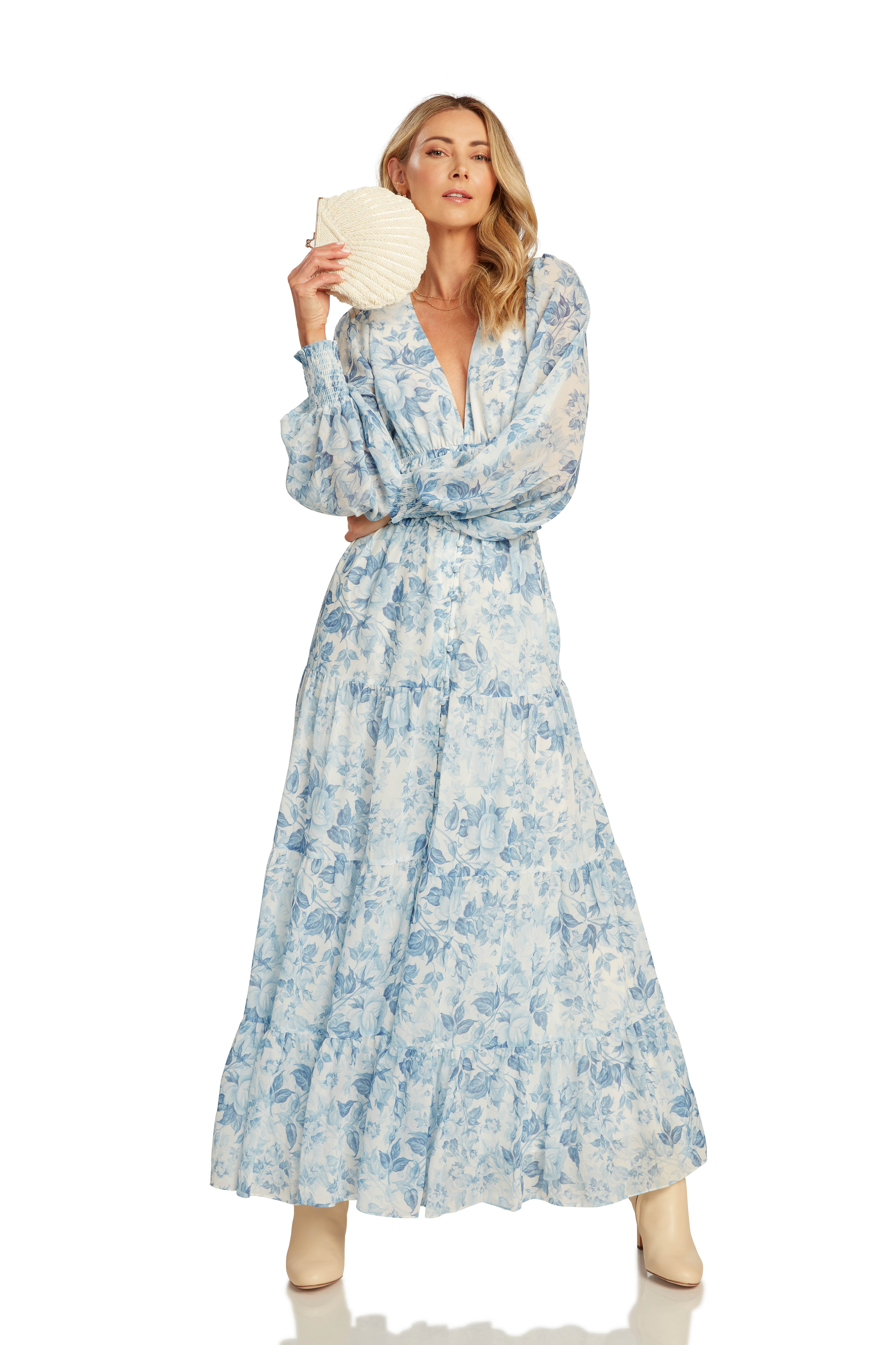 MARCELA DRESS BLUE FLORAL