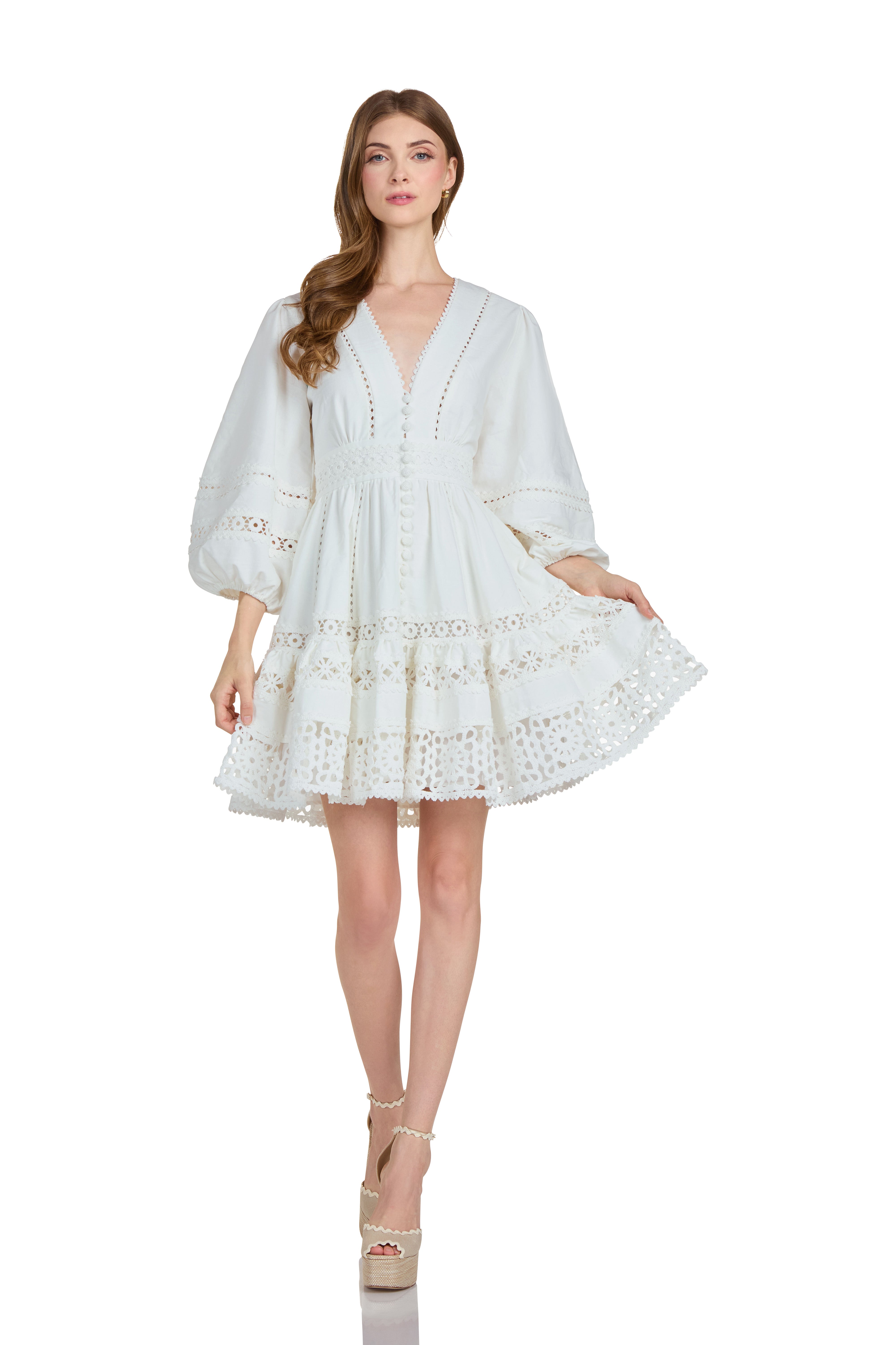 PIERO MINI DRESS WHITE