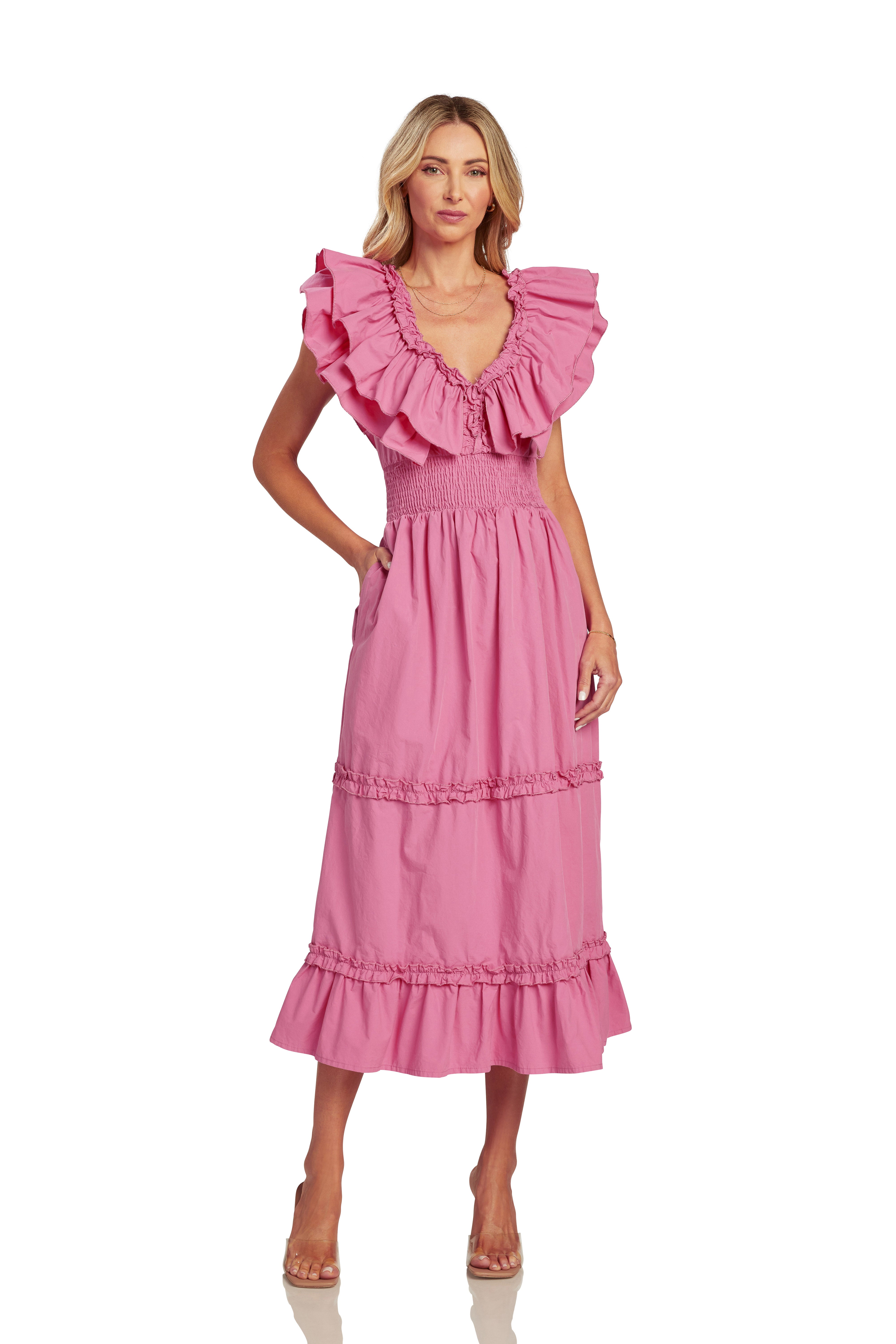 STELLA DRESS FOR WOMEN FUCHSIA