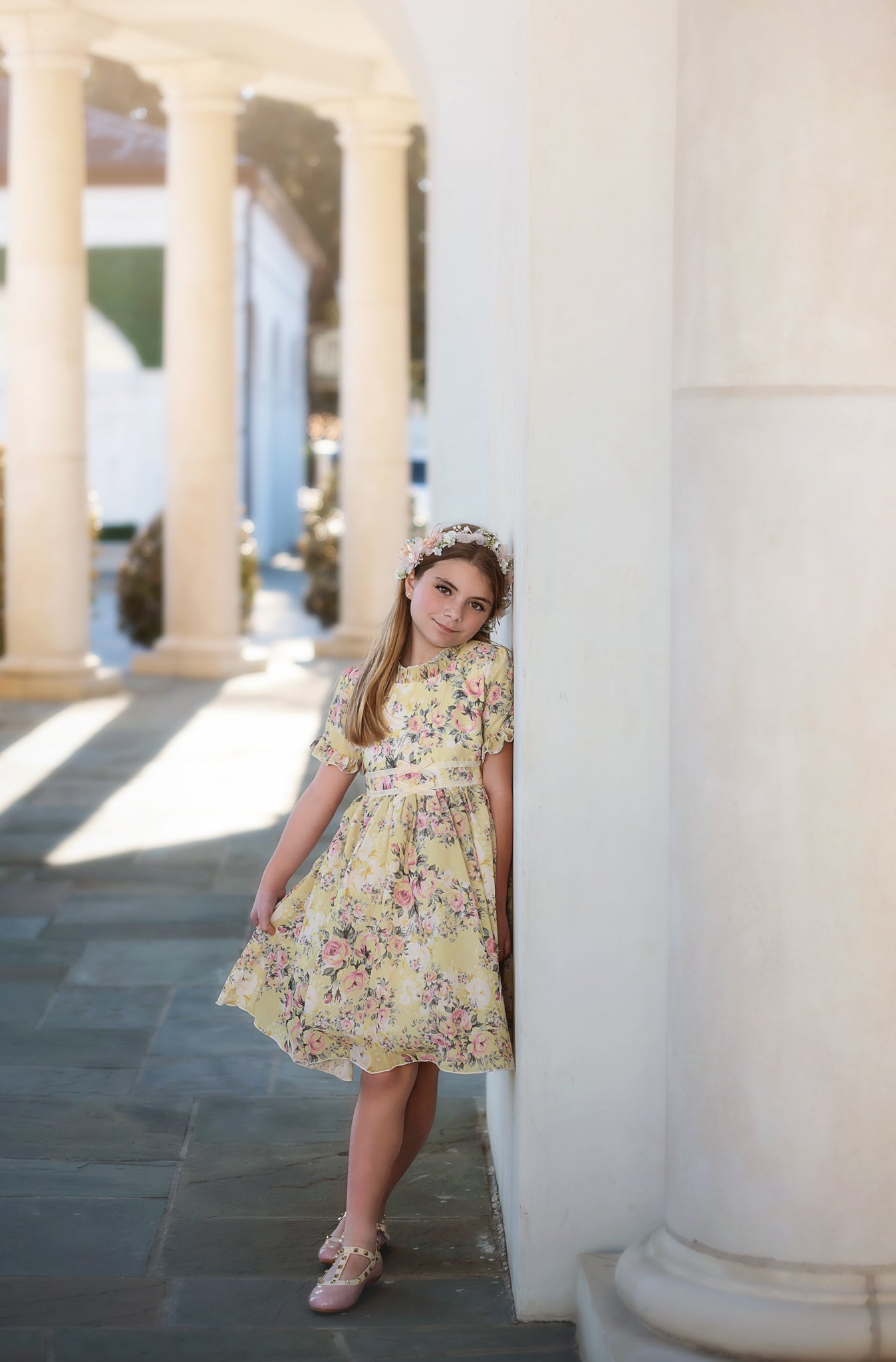 VERA DRESS YELLOW FLORAL