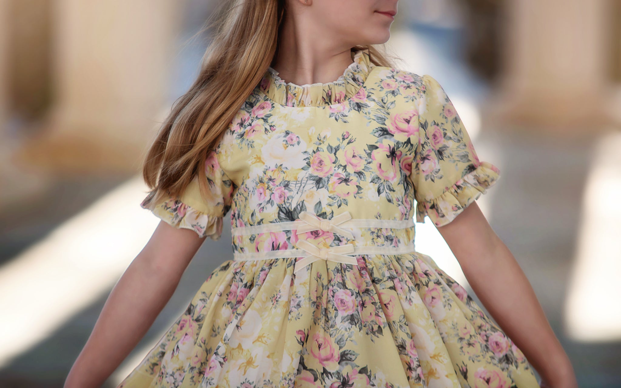 VERA DRESS YELLOW FLORAL