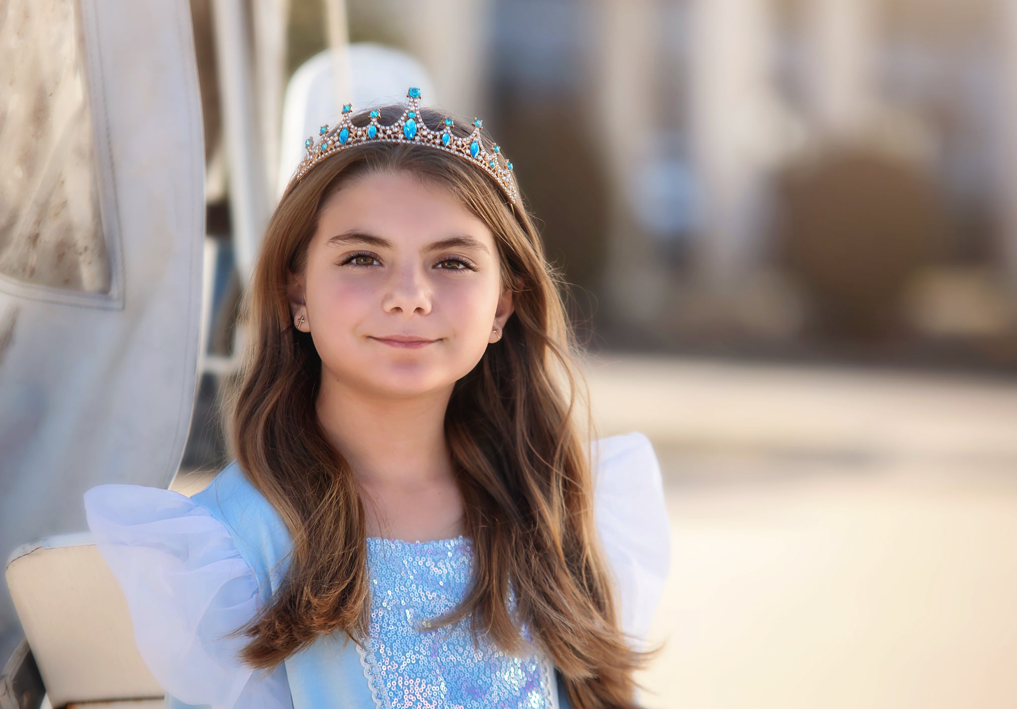 PRINCESS MARCELINA TIARA BLUE