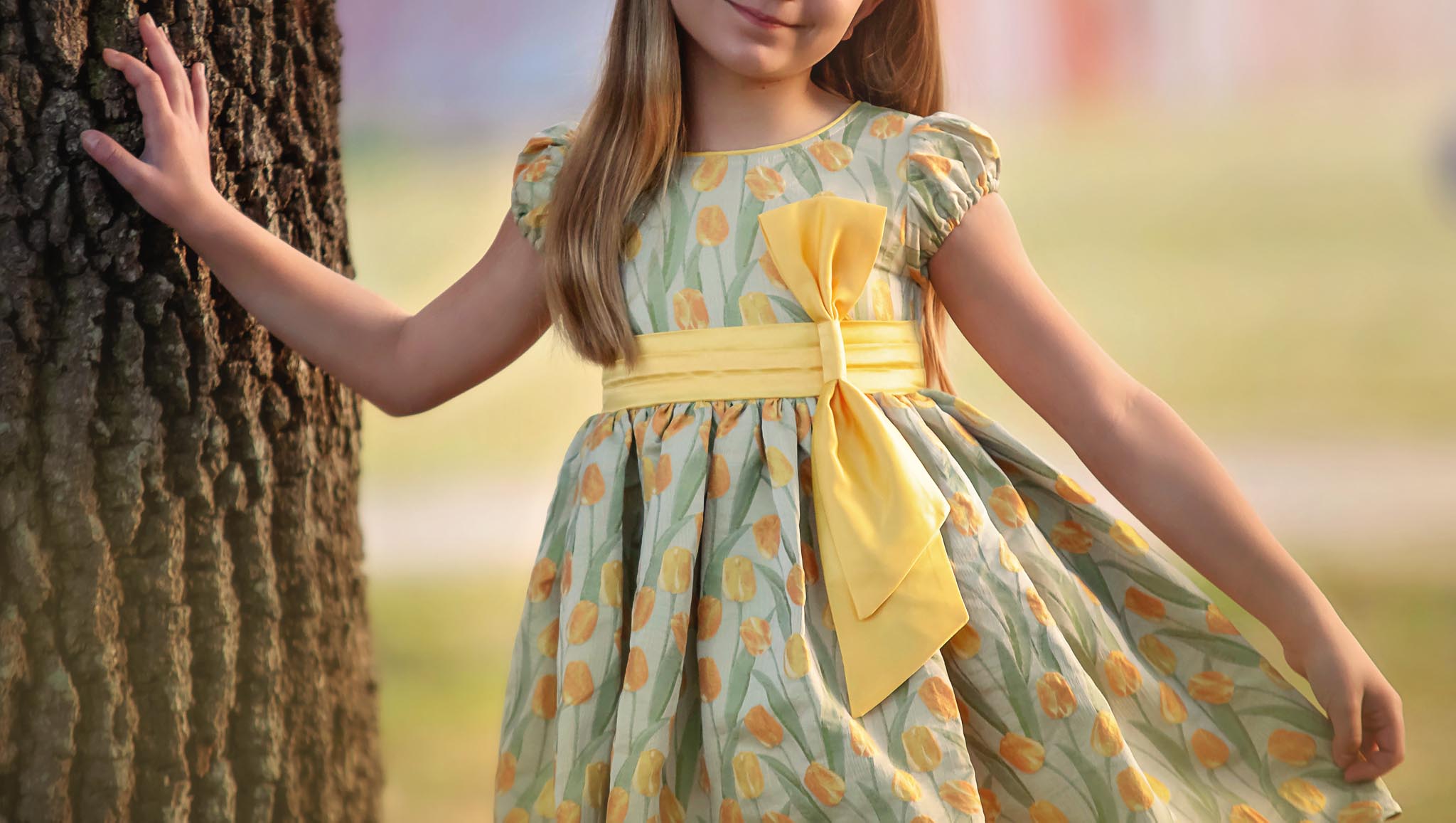 ISLA DRESS YELLOW FLORAL