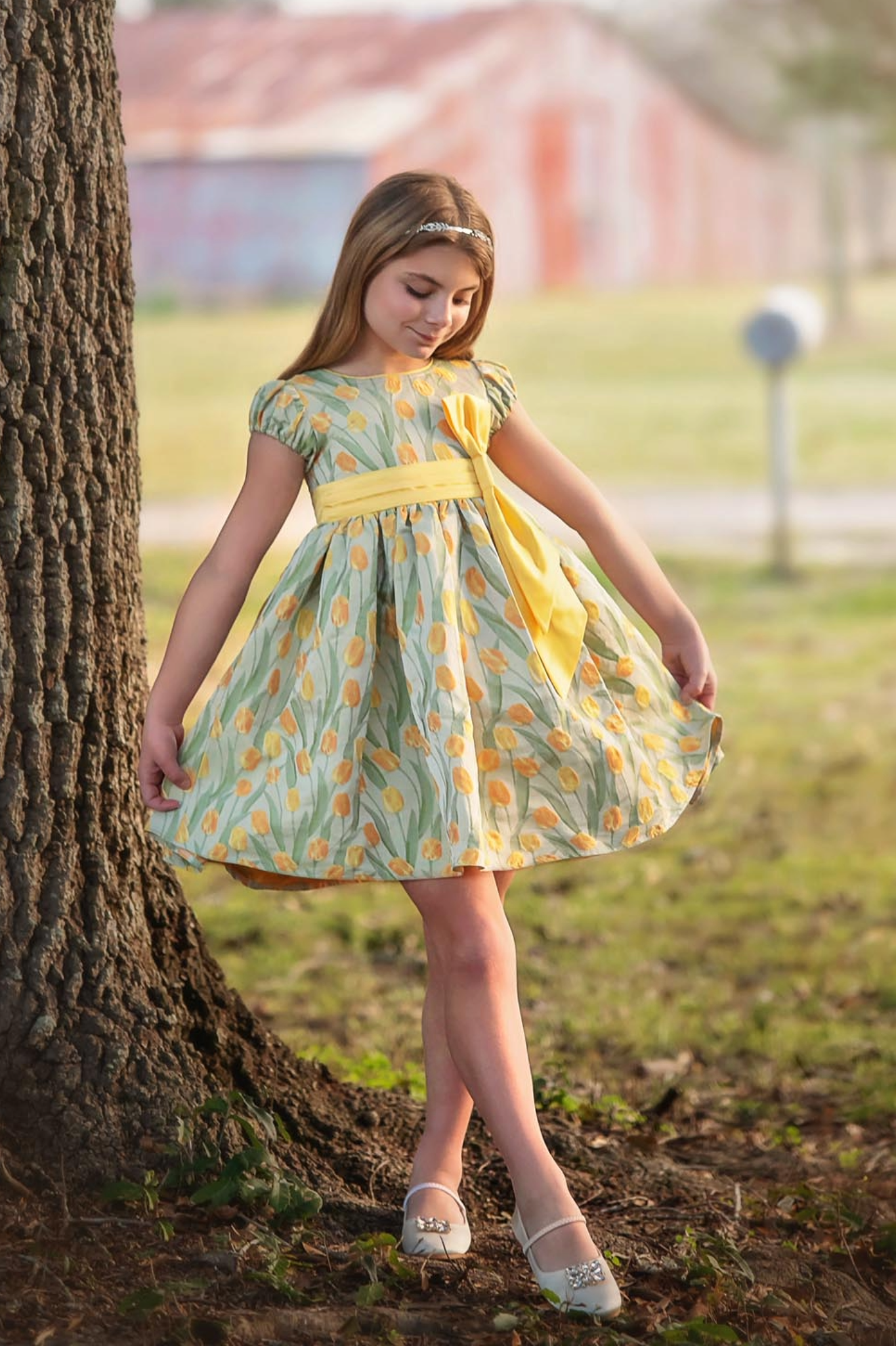 ISLA DRESS YELLOW FLORAL