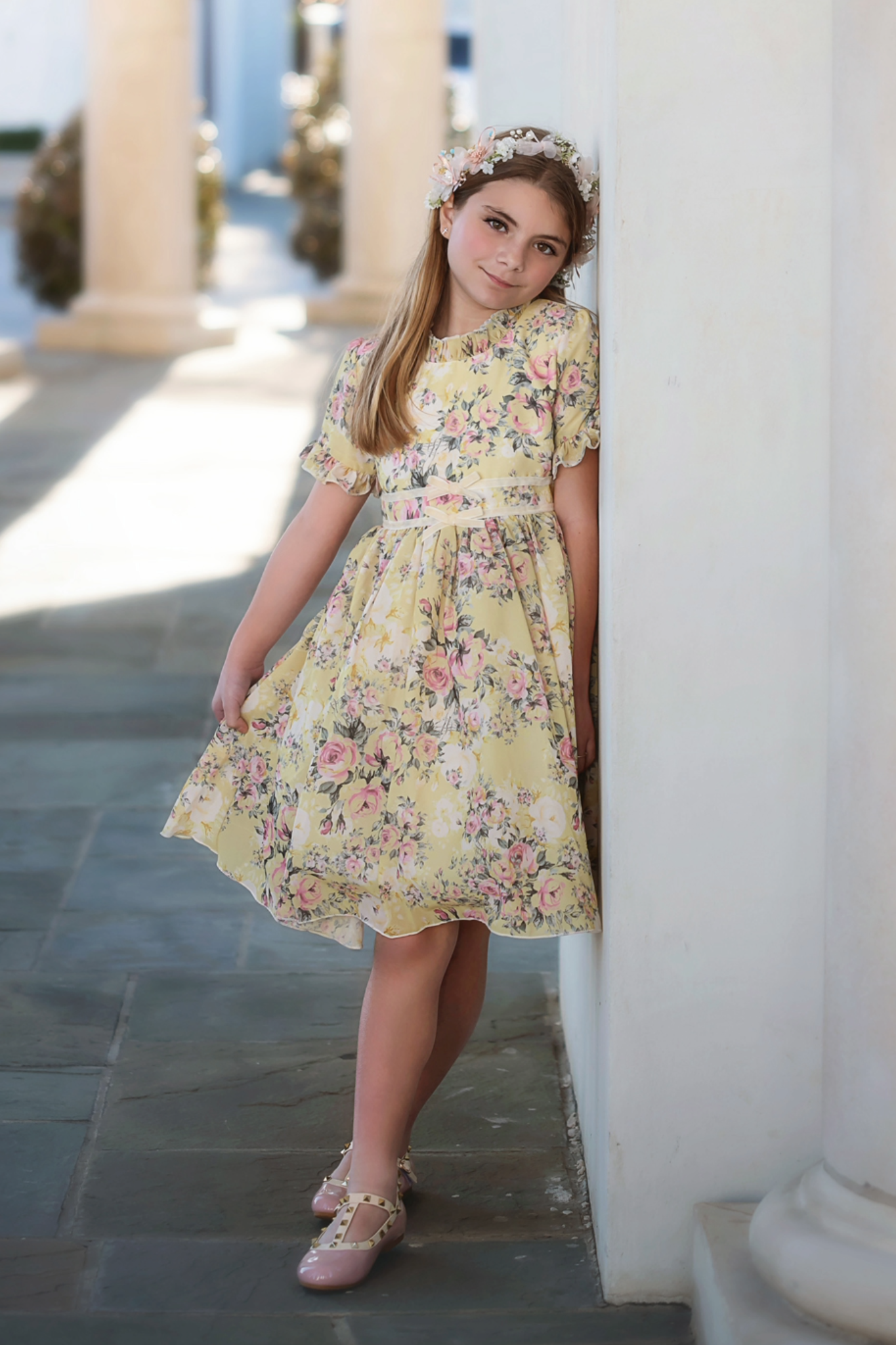 VERA DRESS YELLOW FLORAL