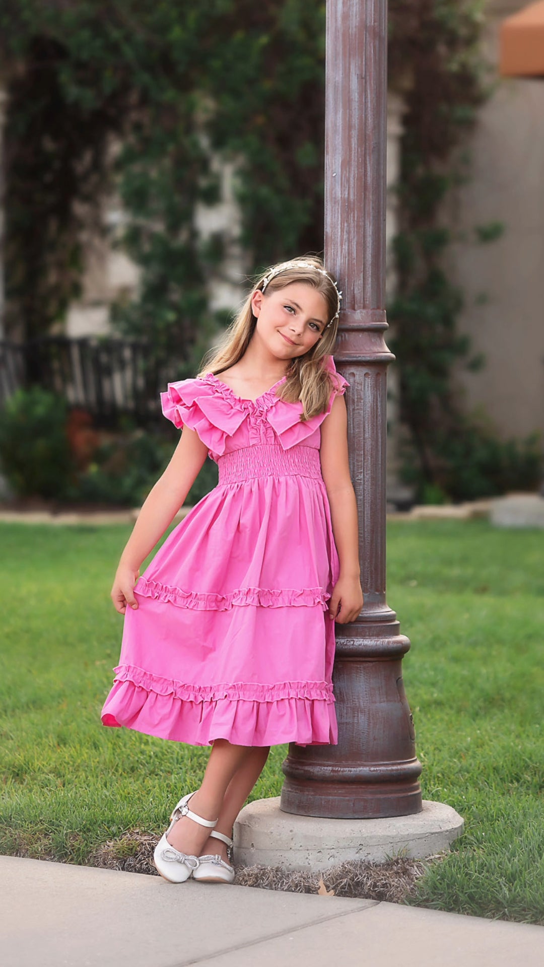 SADIE DRESS FUCHSIA