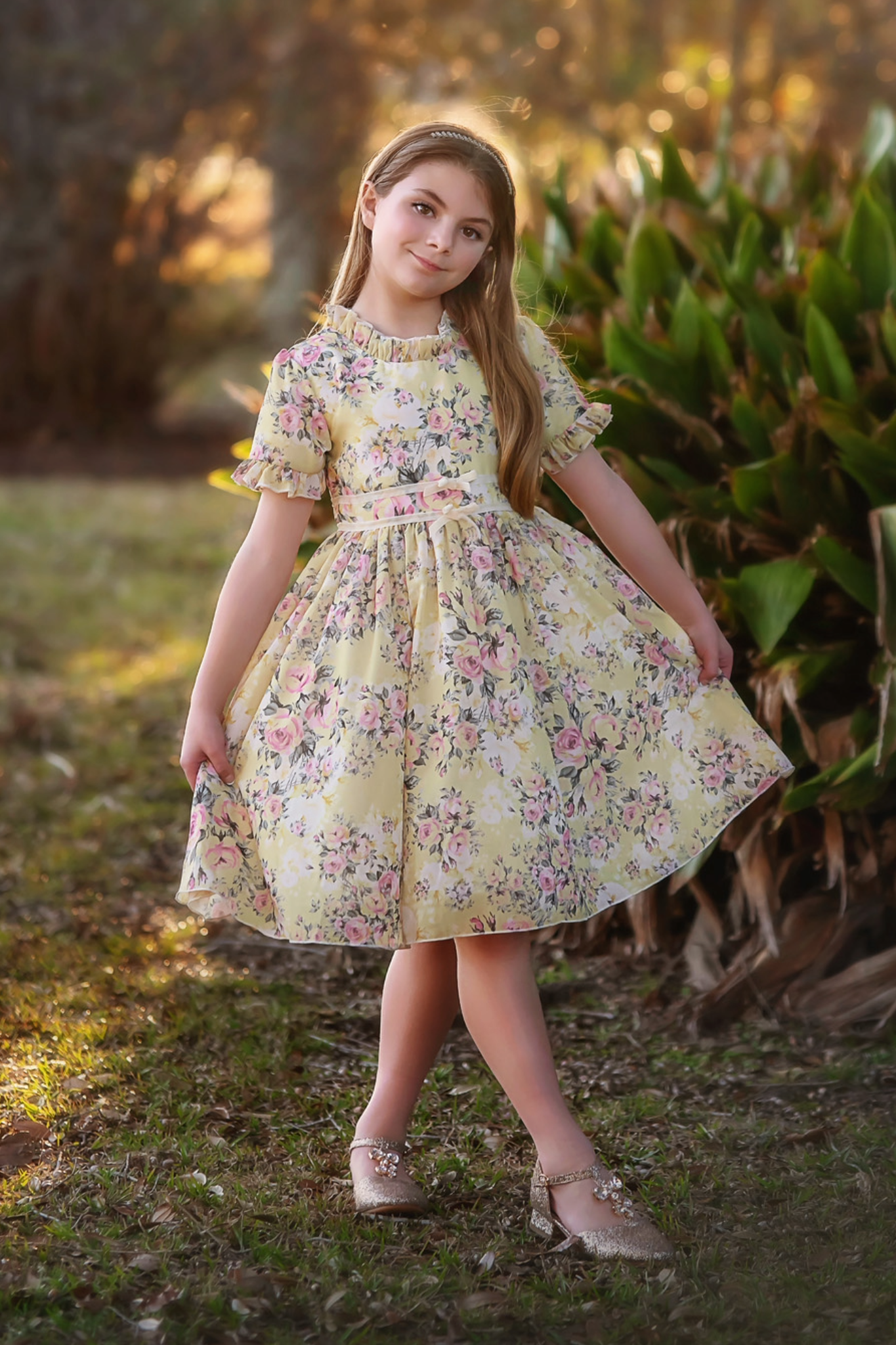 VERA DRESS YELLOW FLORAL