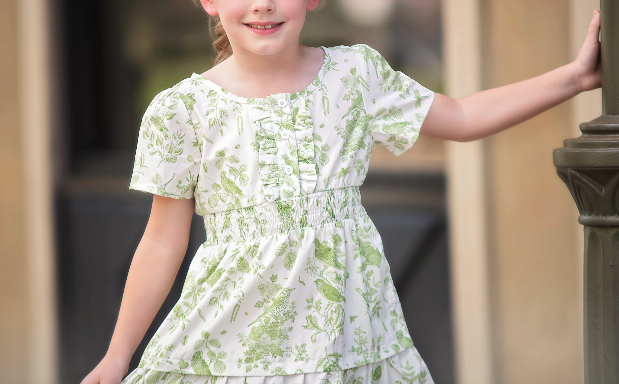 EMMIE DRESS GREEN FLORAL