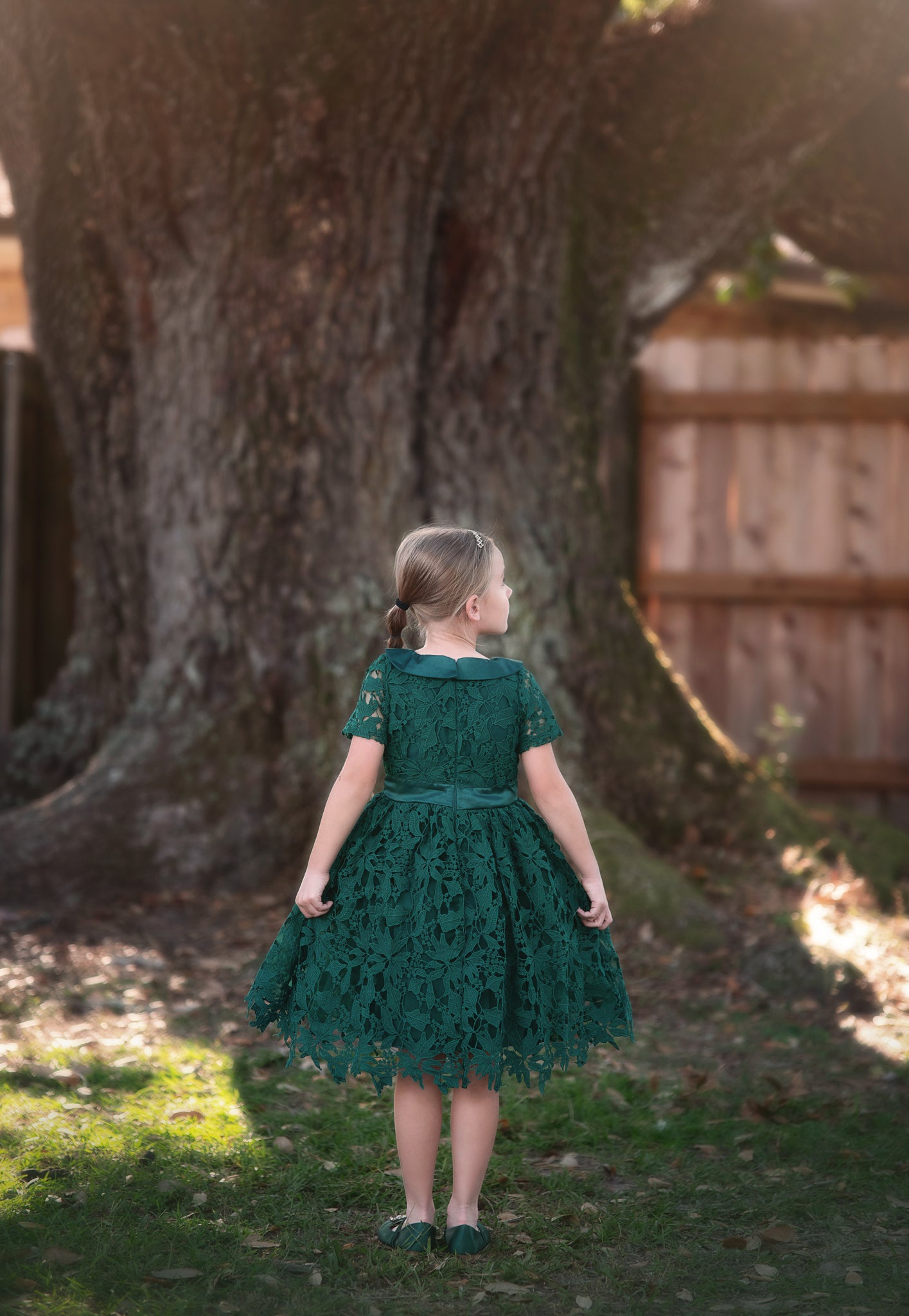 EVANGELINA DRESS EMERALD