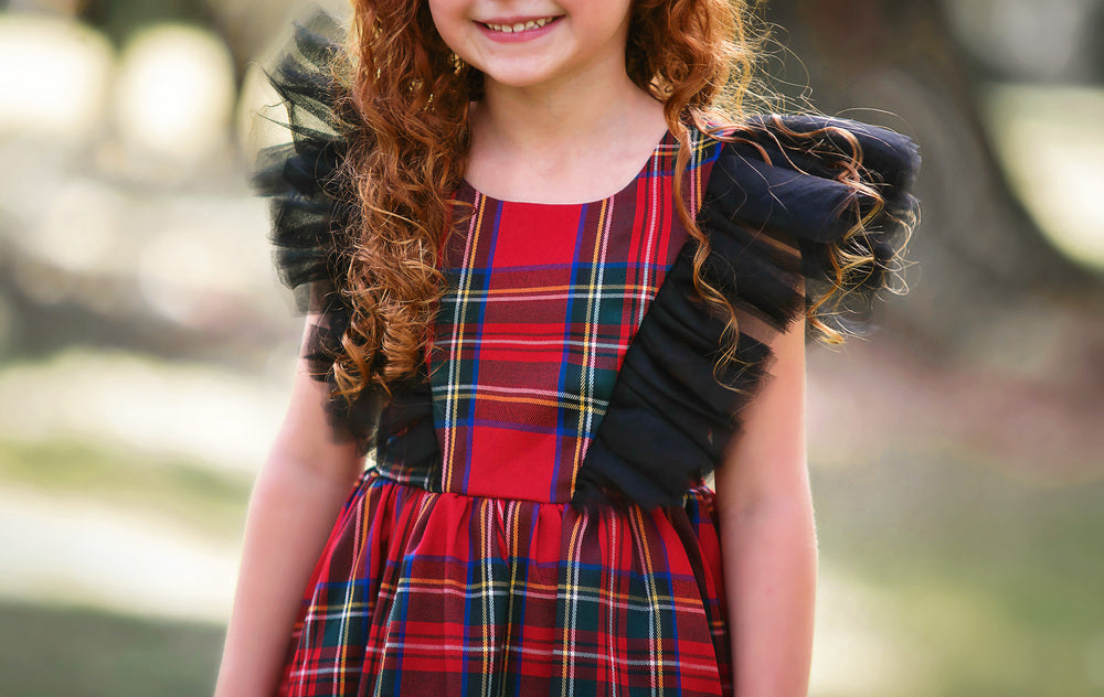 MILLY DRESS STEWART TARTAN