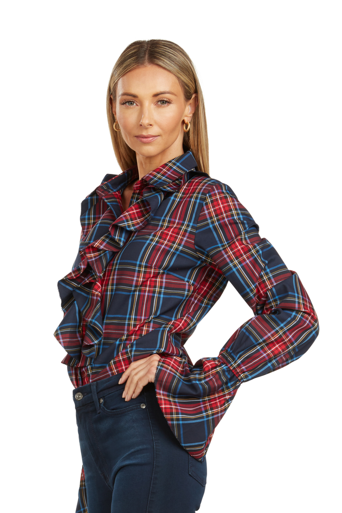 MARGOT BLOUSE TARTAN