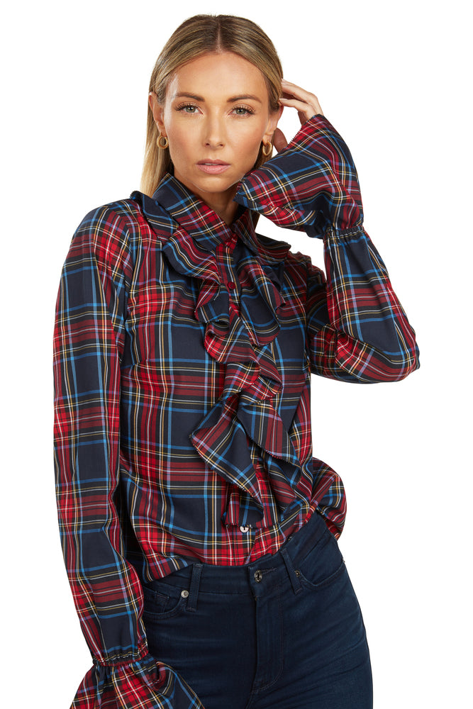 MARGOT BLOUSE TARTAN