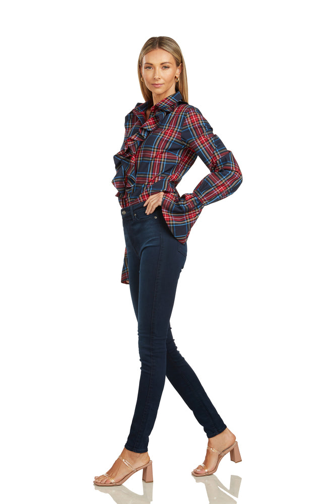 MARGOT BLOUSE TARTAN