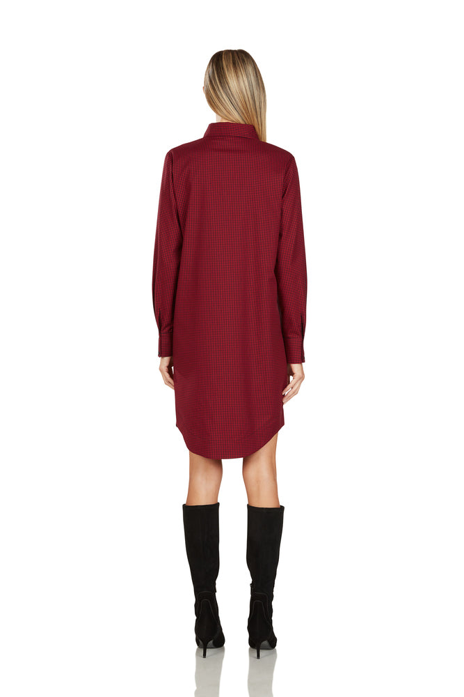 TINLEY BUTTON FRONT SHIRT DRESS