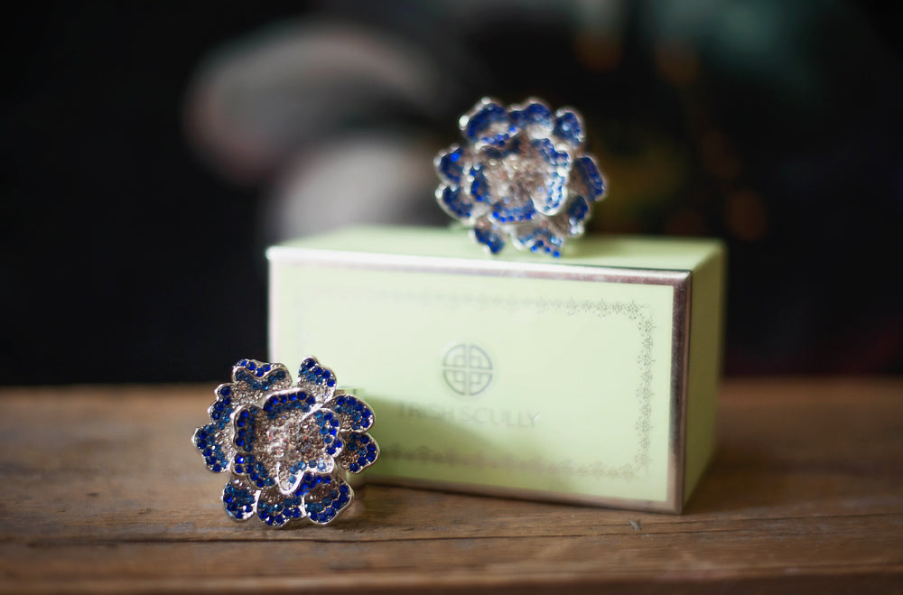 JOLIE FLEUR NAPKIN RING SET OF 2