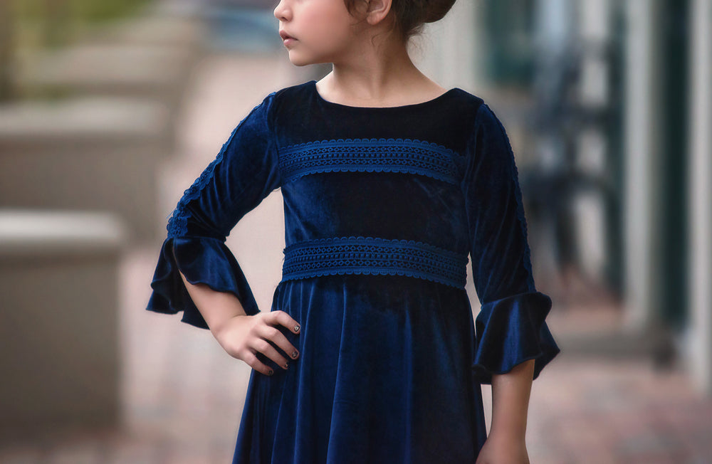 LILY DRESS NAVY