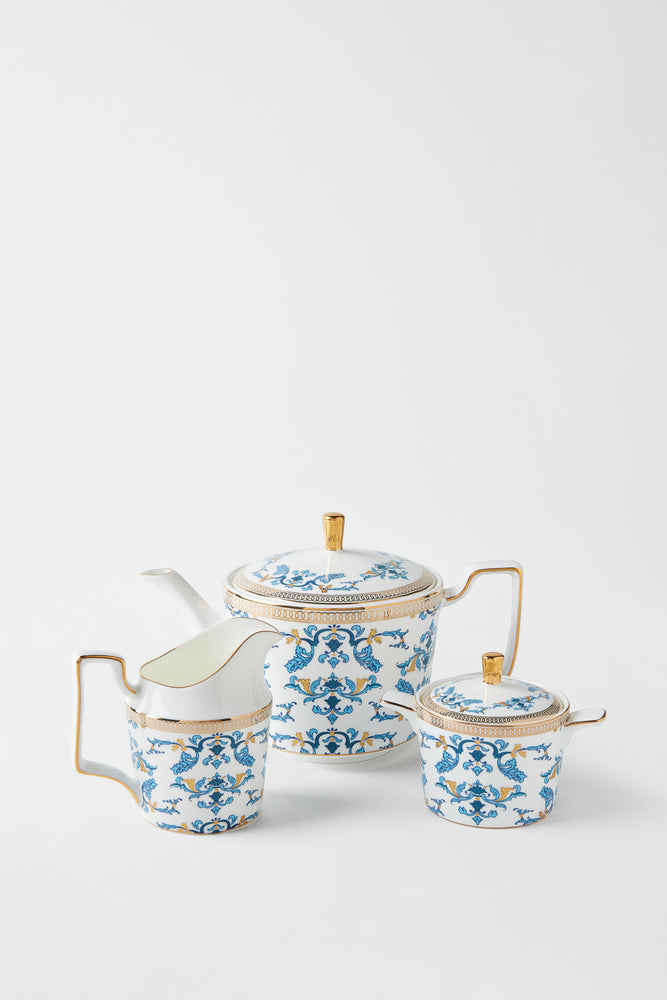 CORINNE 3PC. BONE CHINA TEA SERVICE