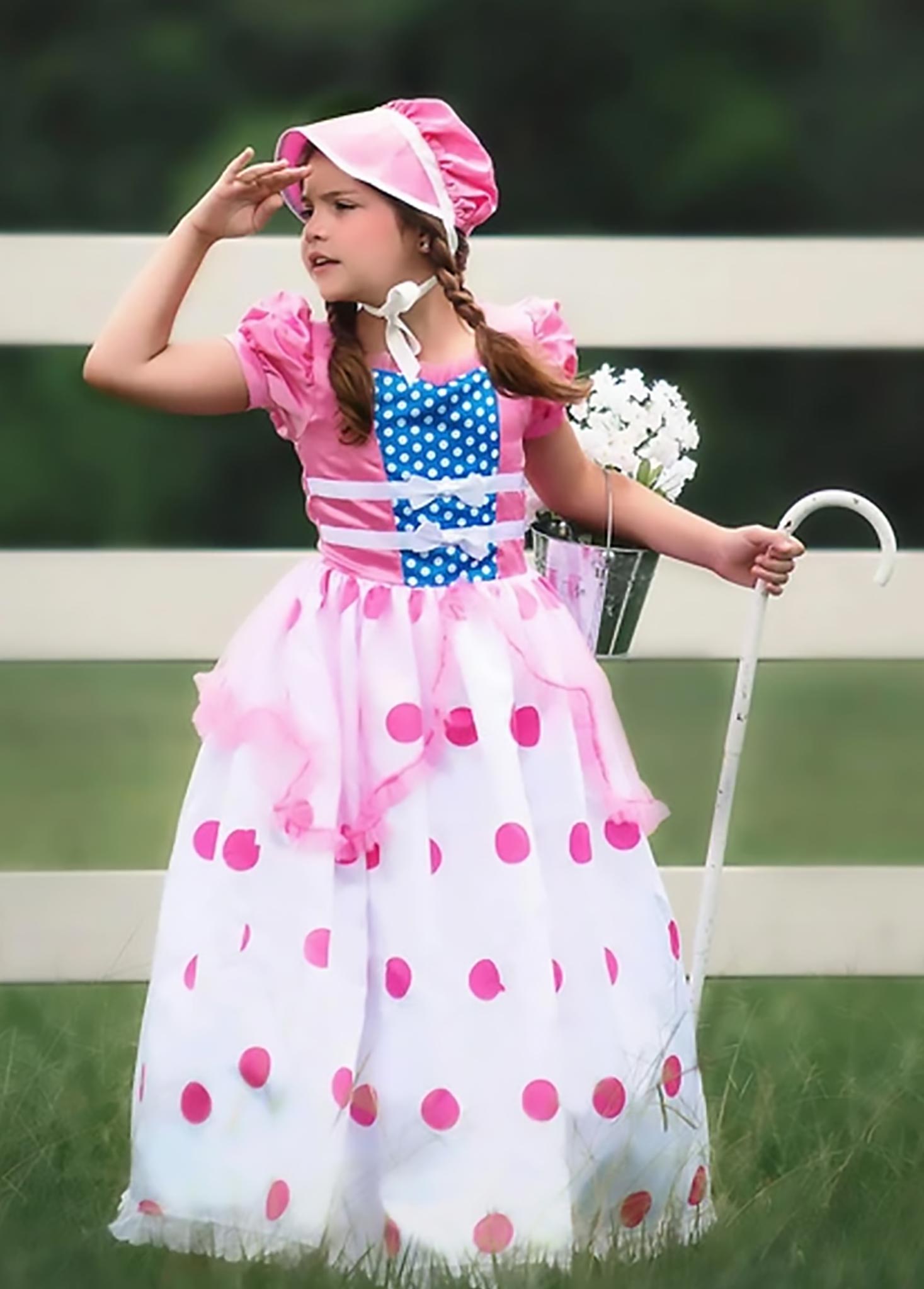 BO PEEP GOWN & BONNET SET