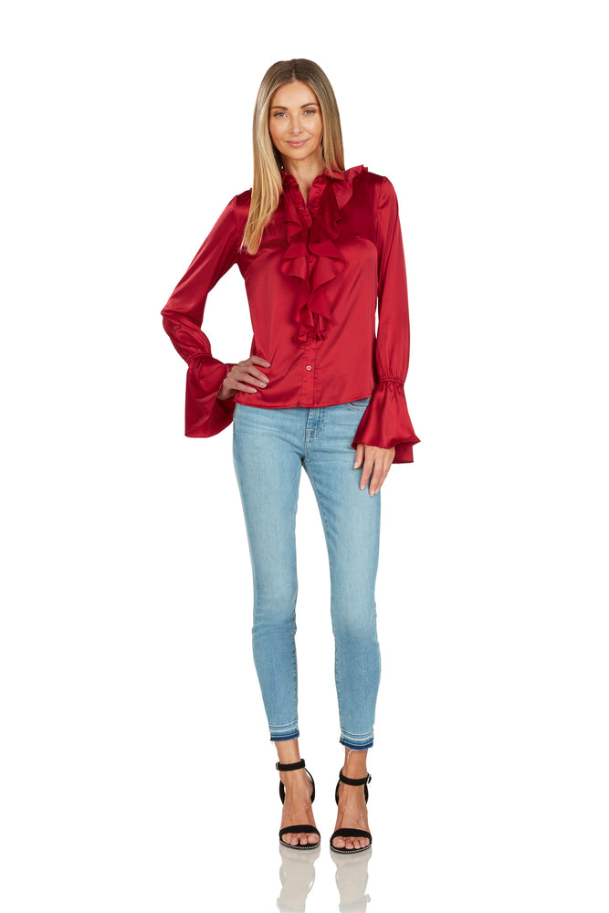 MARGOT BLOUSE CRIMSON