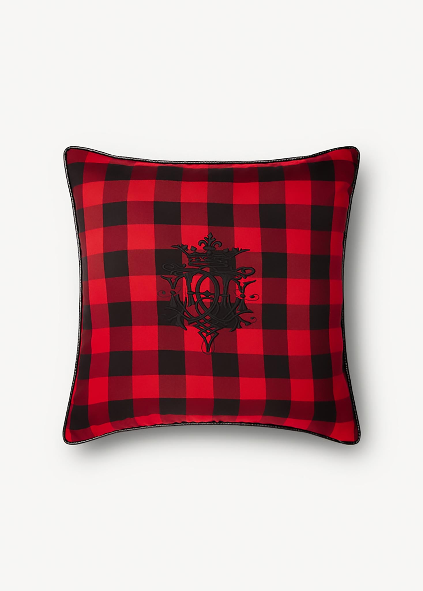 BUFFALO CHECK PILLOW CASE RED