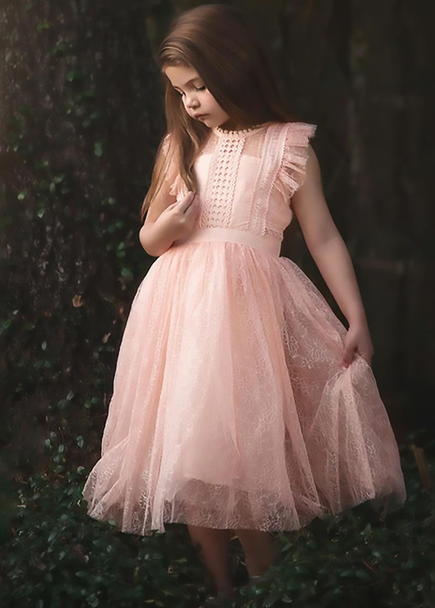 CLARISSA DRESS PEACHY PINK