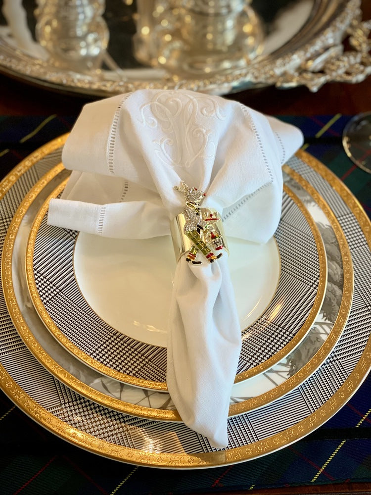 MARTINI RABBIT NAPKIN RING SET OF 2