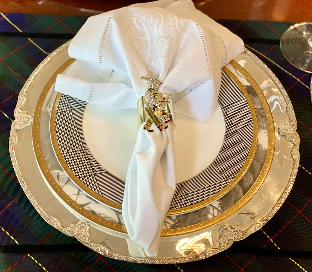 MARTINI RABBIT NAPKIN RING SET OF 2