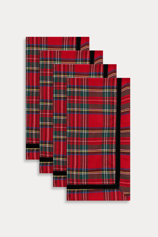 ROYAL STEWART TARTAN NAPKIN SET OF 4