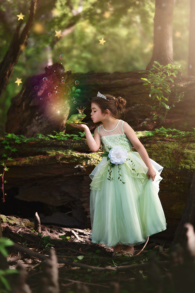 FROG PRINCESS GOWN & BELT SET