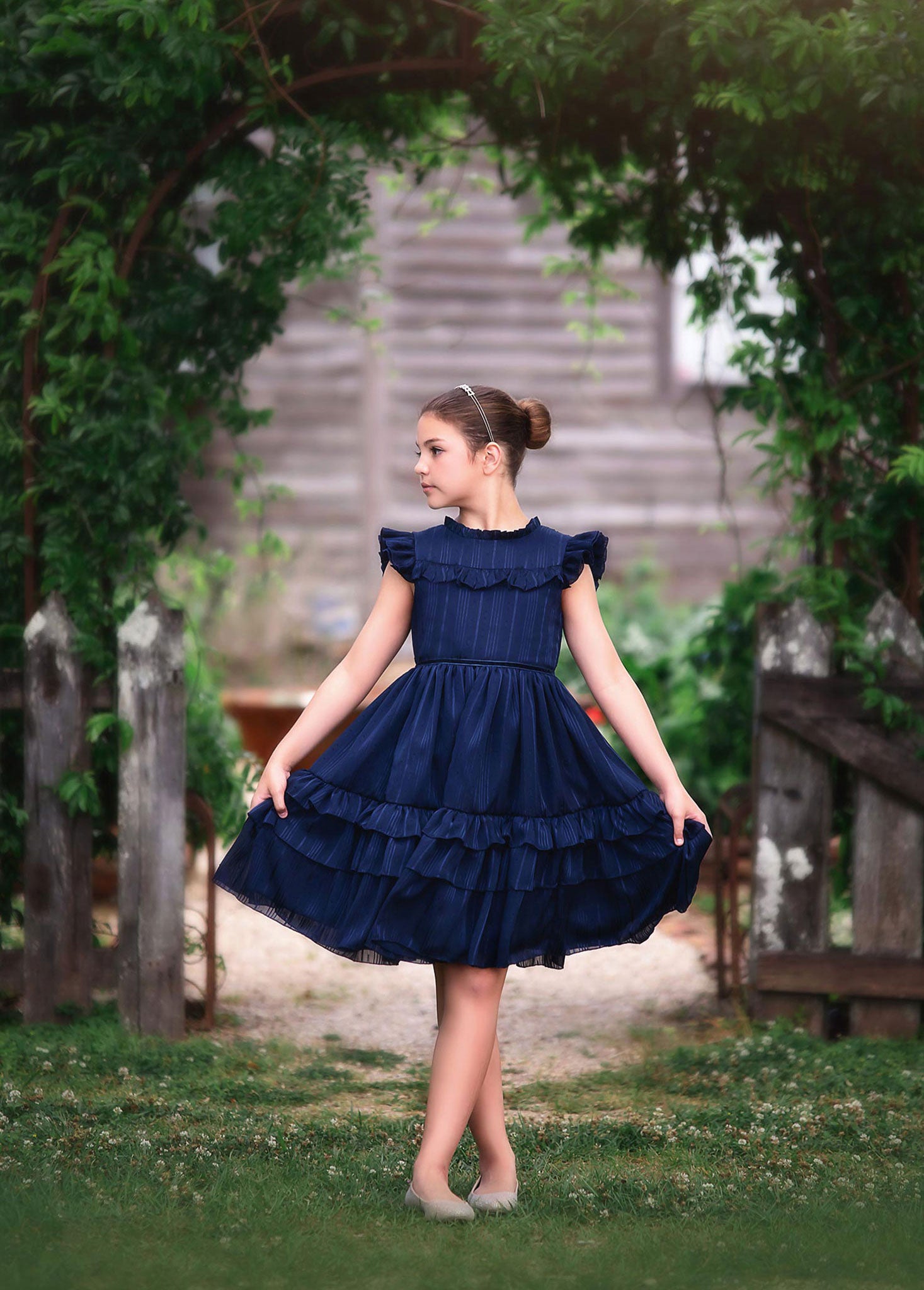 ELODIE DRESS NAVY