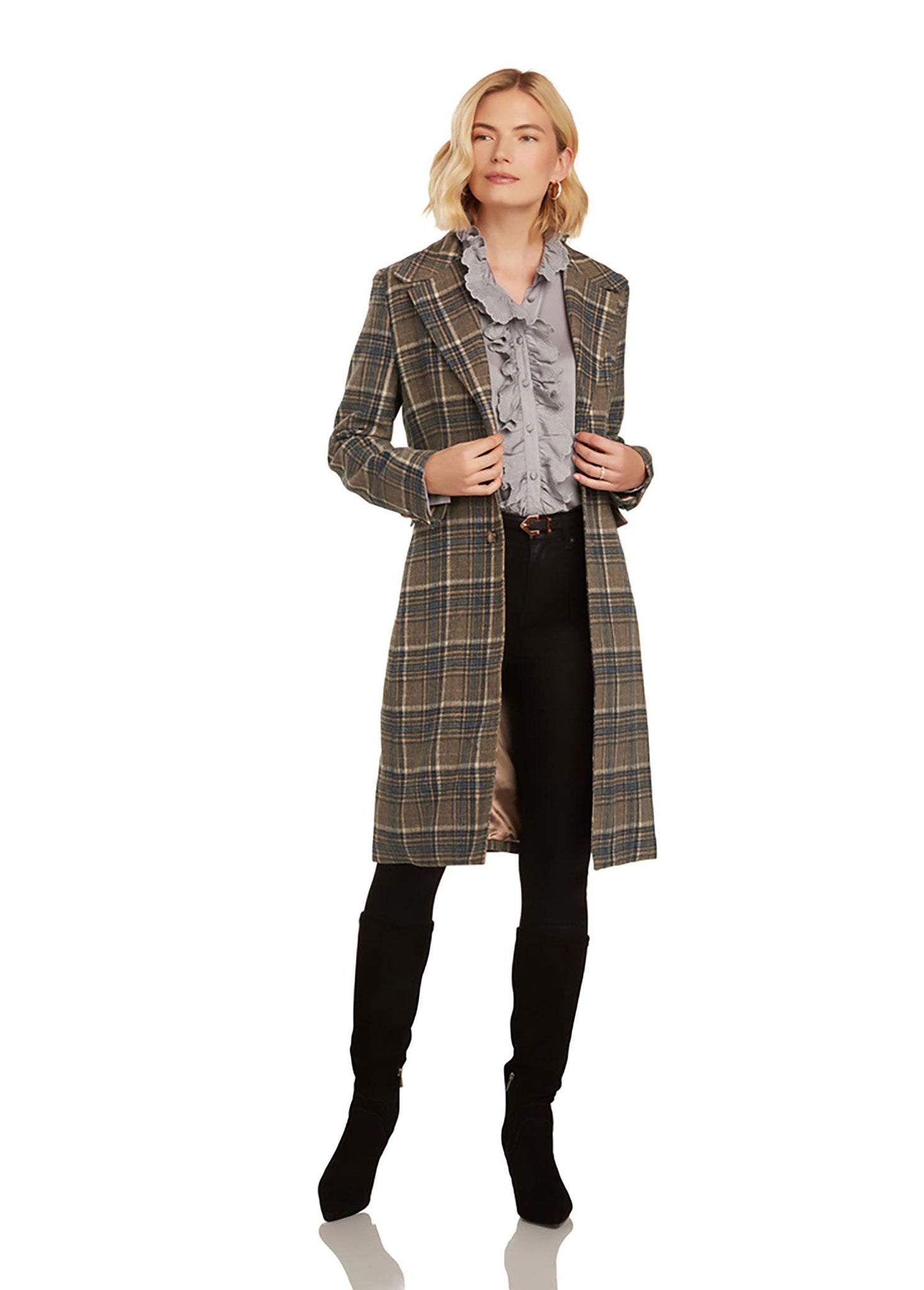 EMILIA PLAID COAT