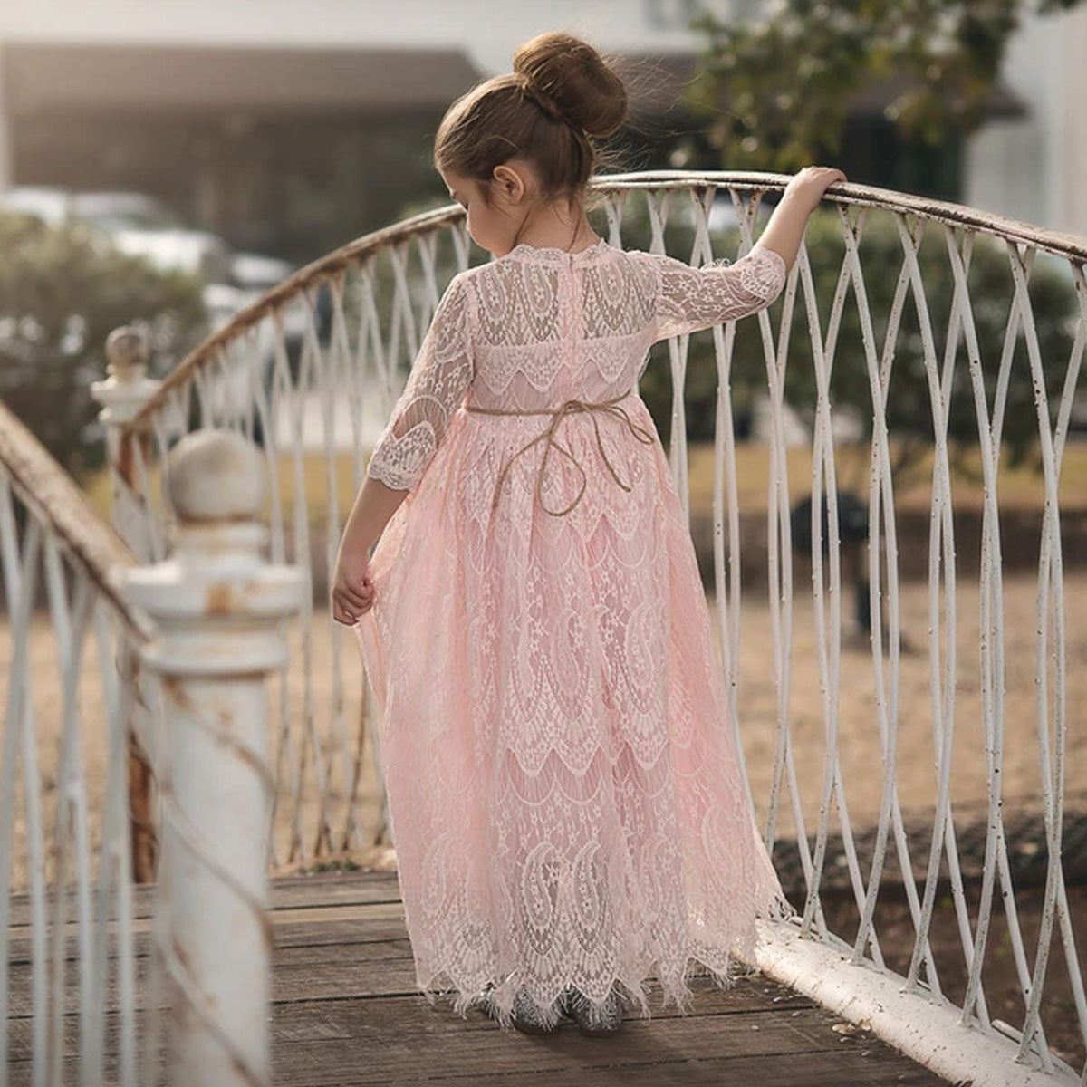 BELLA RAFAELA GOWN & BELT SET PINK