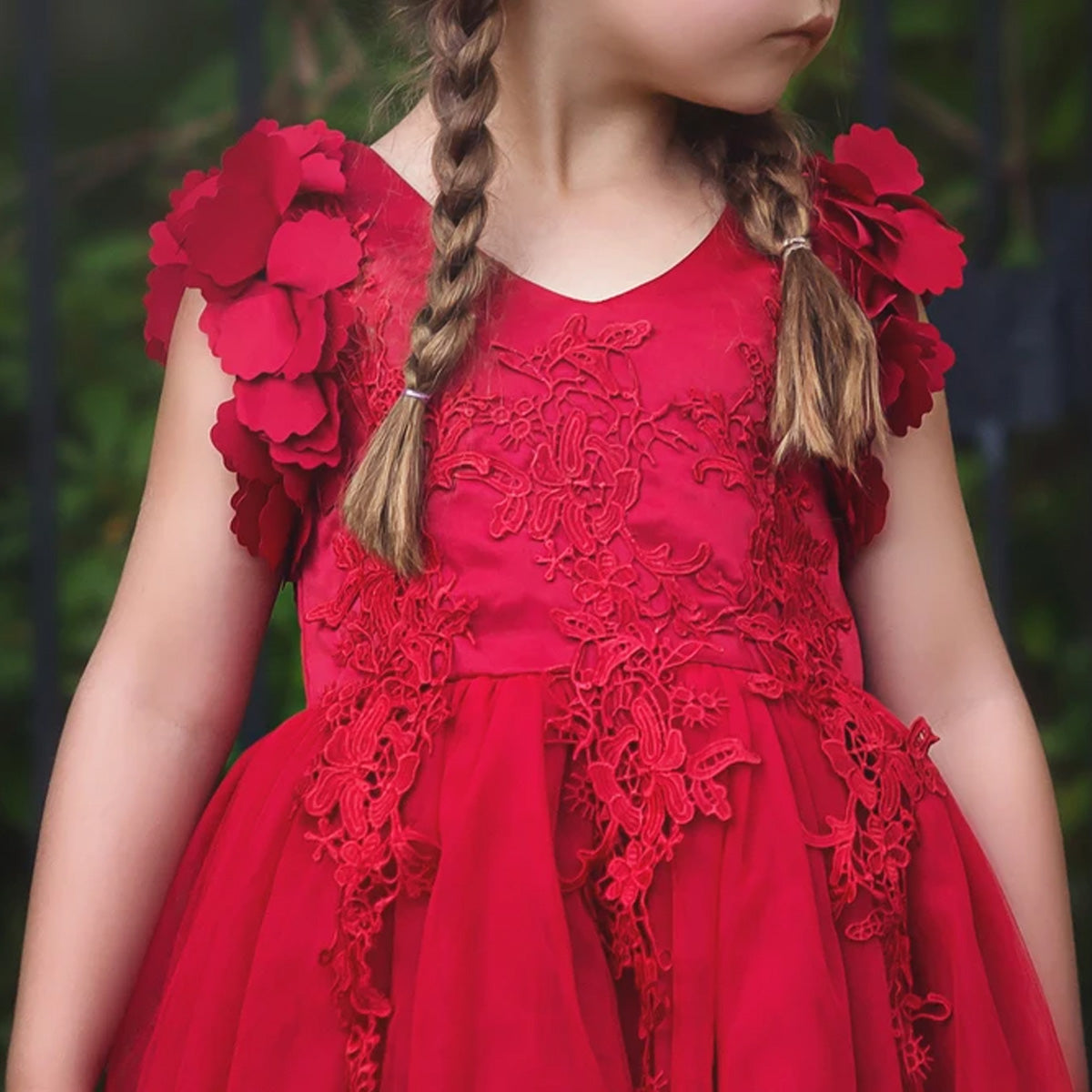 BIANCA DRESS CRIMSON