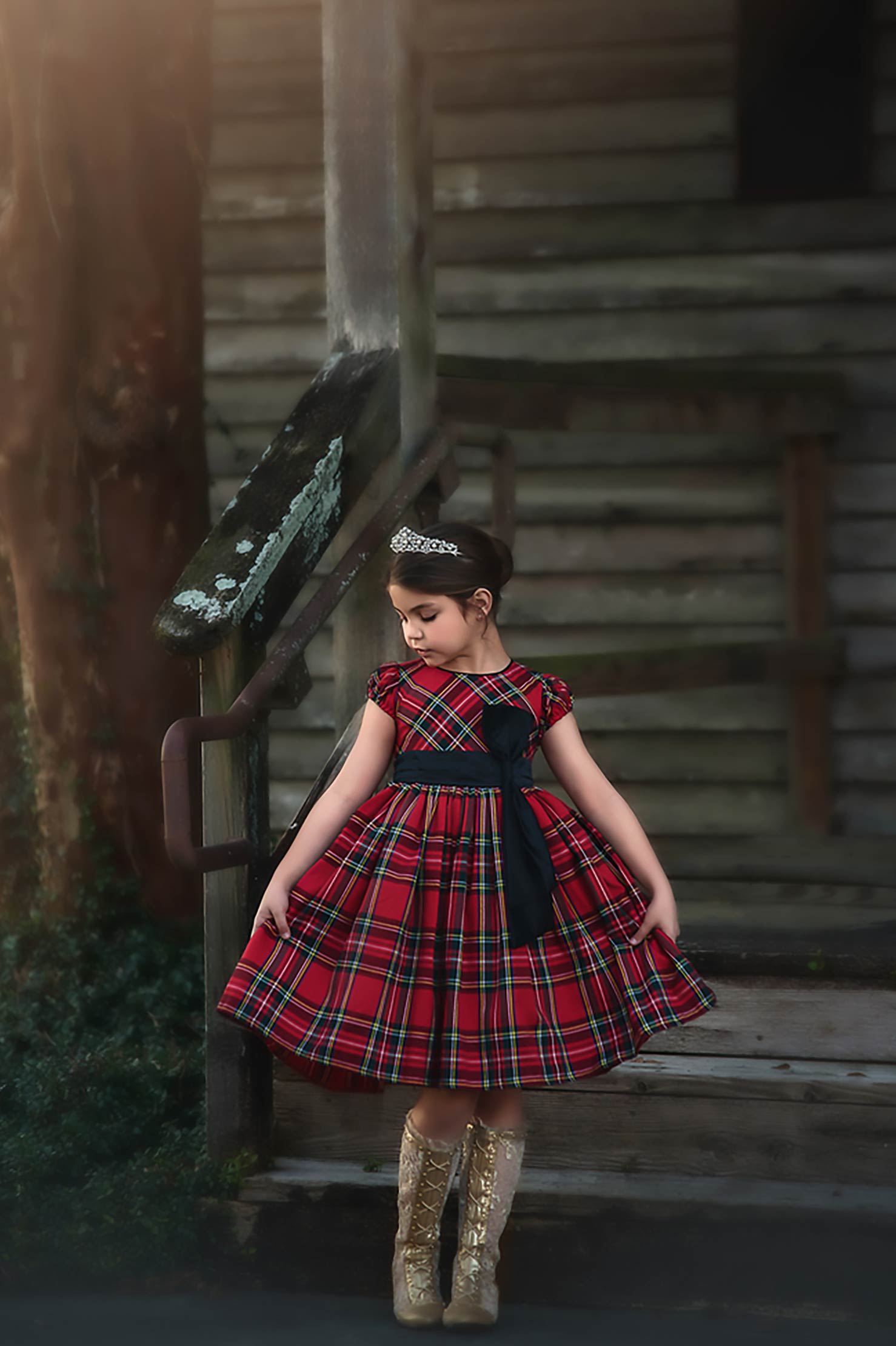 ISLA STEWART TARTAN DRESS