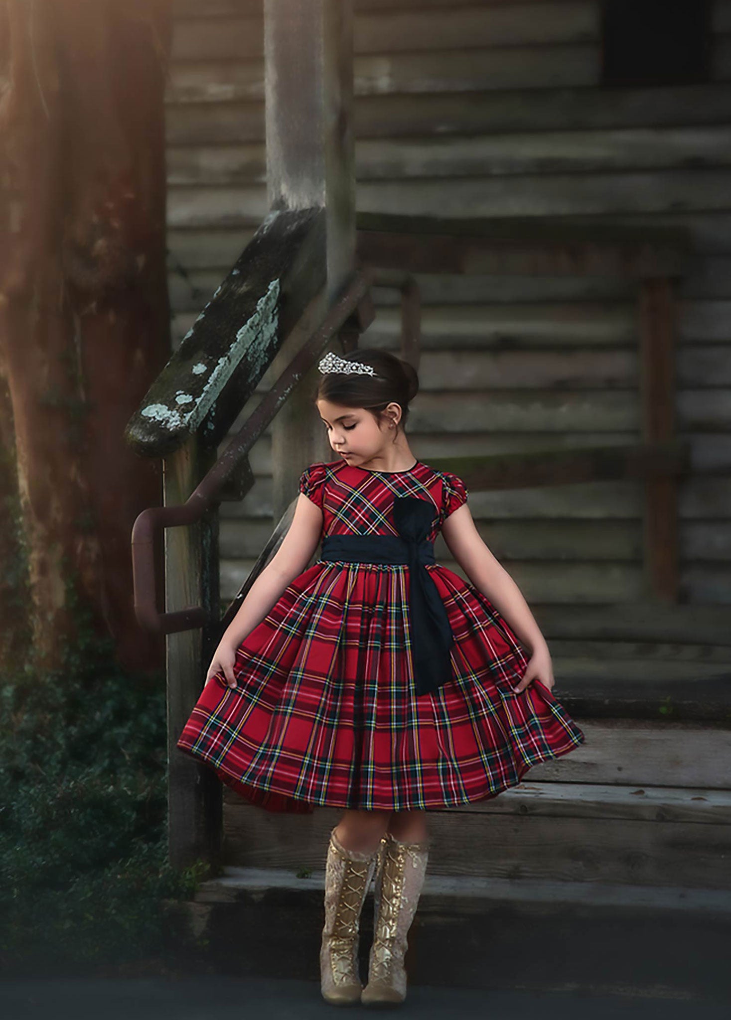 ISLA STEWART TARTAN DRESS