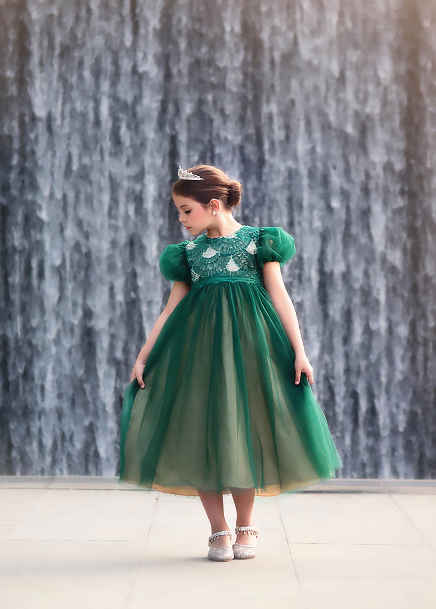 JACQUELINE GOWN EMERALD