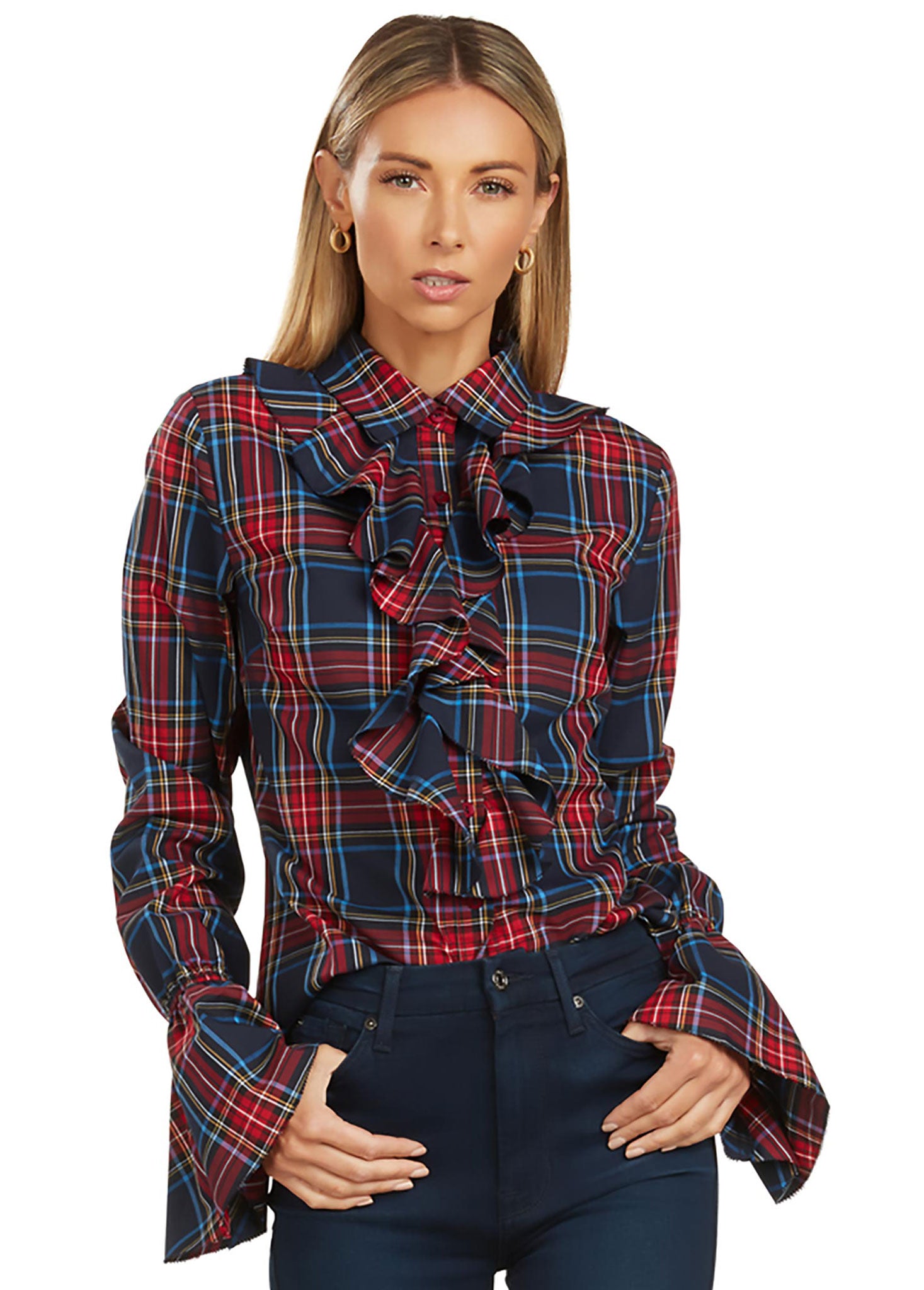 MARGOT BLOUSE TARTAN