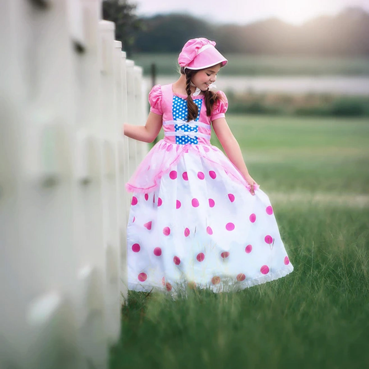 BO PEEP GOWN & BONNET SET