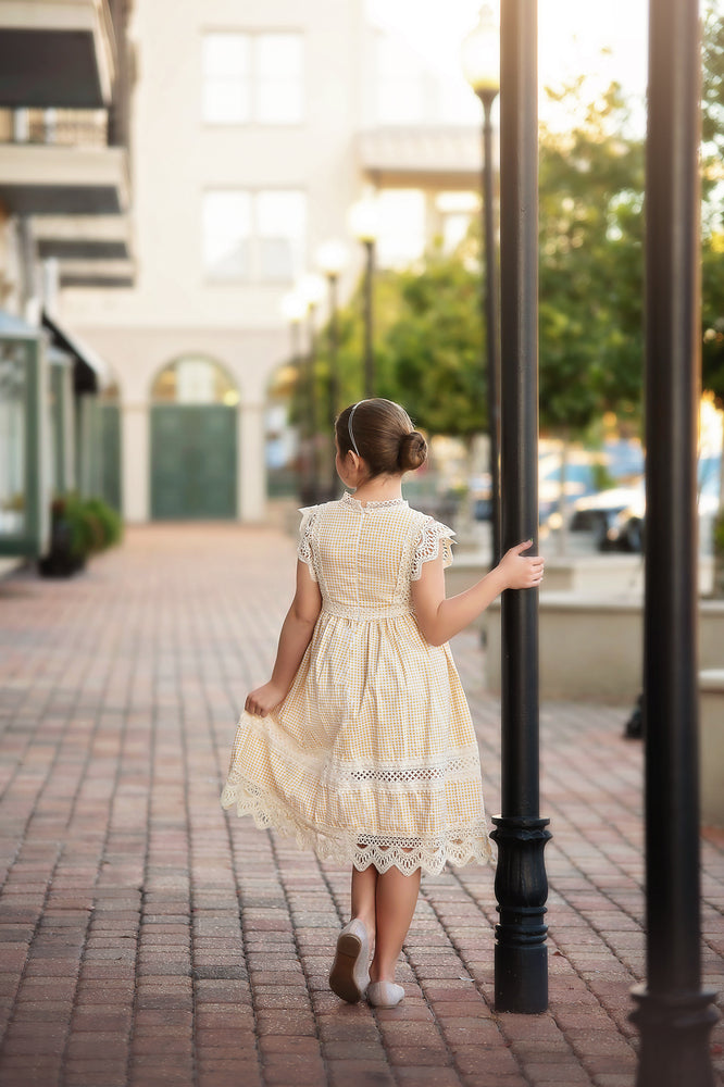 EVERLY DRESS YELLOW GINGHAM