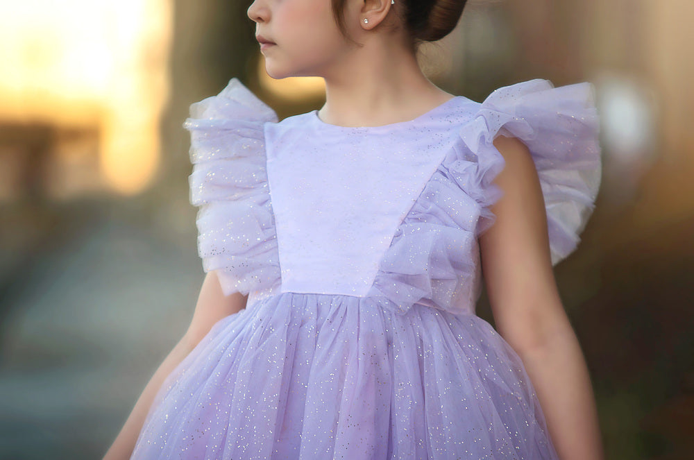 MILLY DRESS SPARKLE LAVENDER