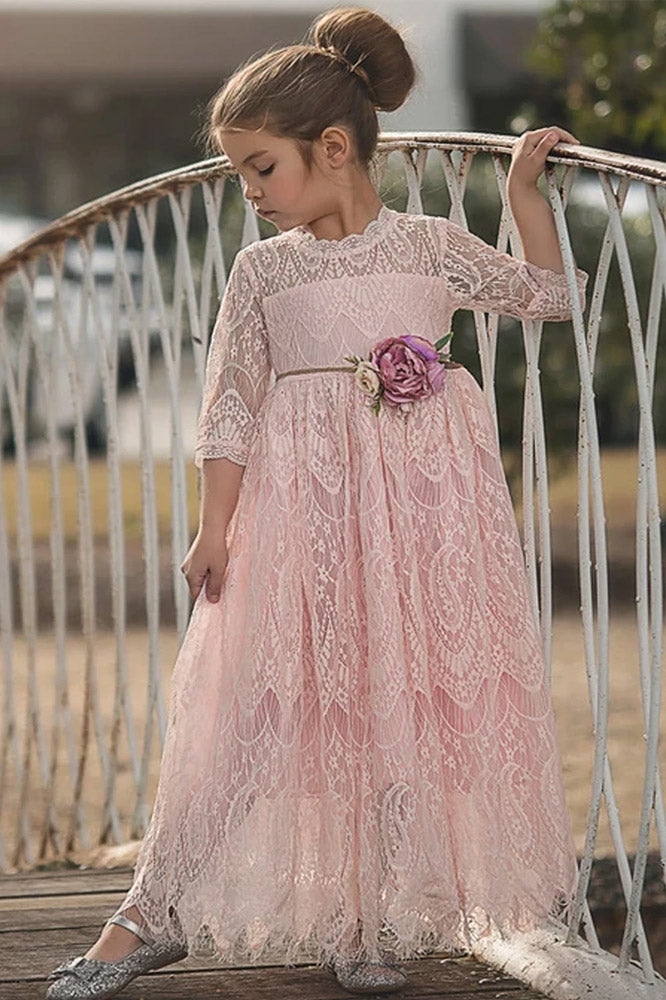 BELLA RAFAELA GOWN & BELT SET PINK