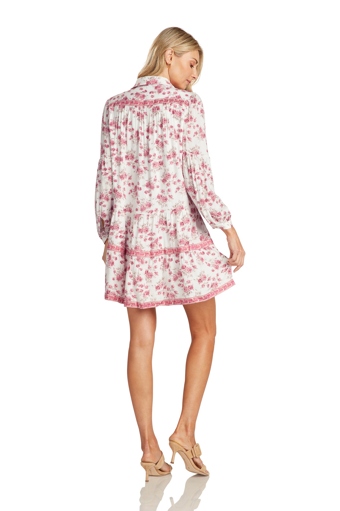 CASSANDRE DRESS PINK FLORAL