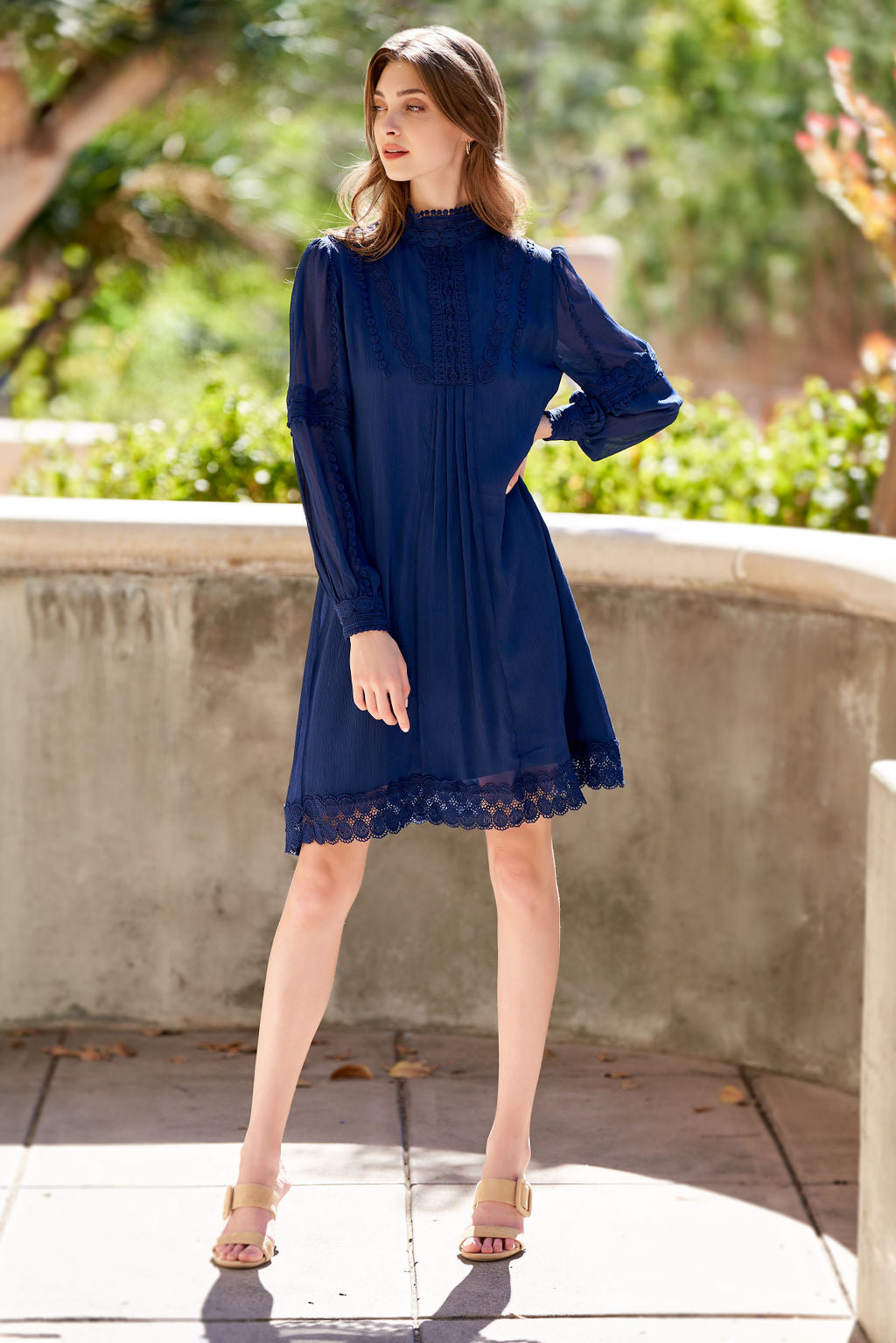 THEODORA SHIFT DRESS NAVY