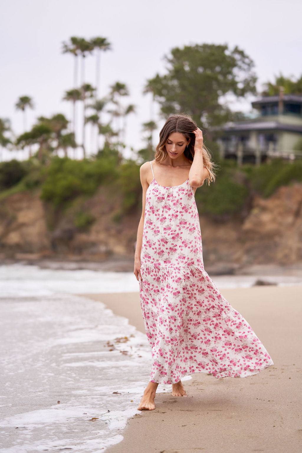 ALEXA MAXI DRESS PINK FLORAL