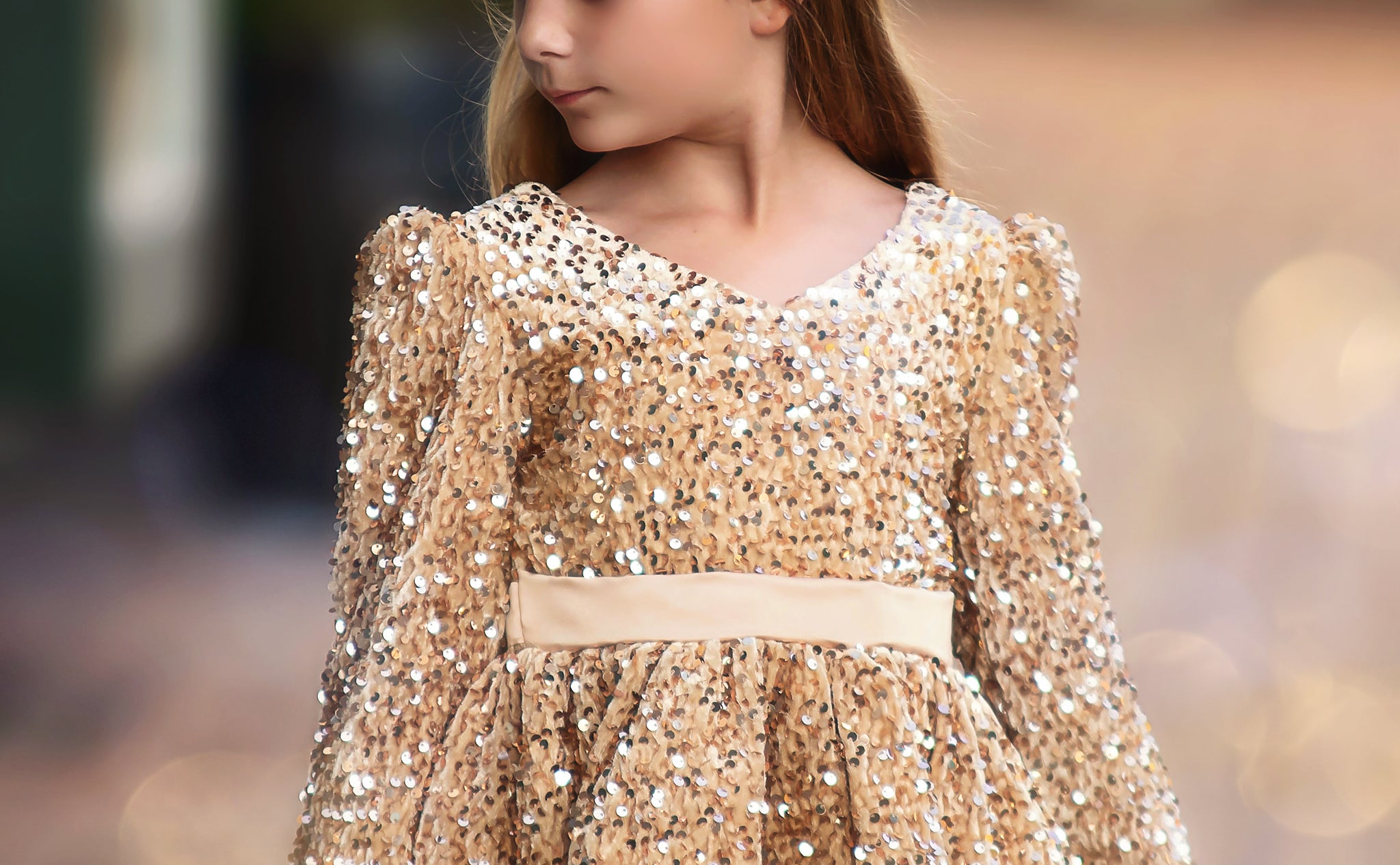 EMMA SEQUIN DRESS GOLD