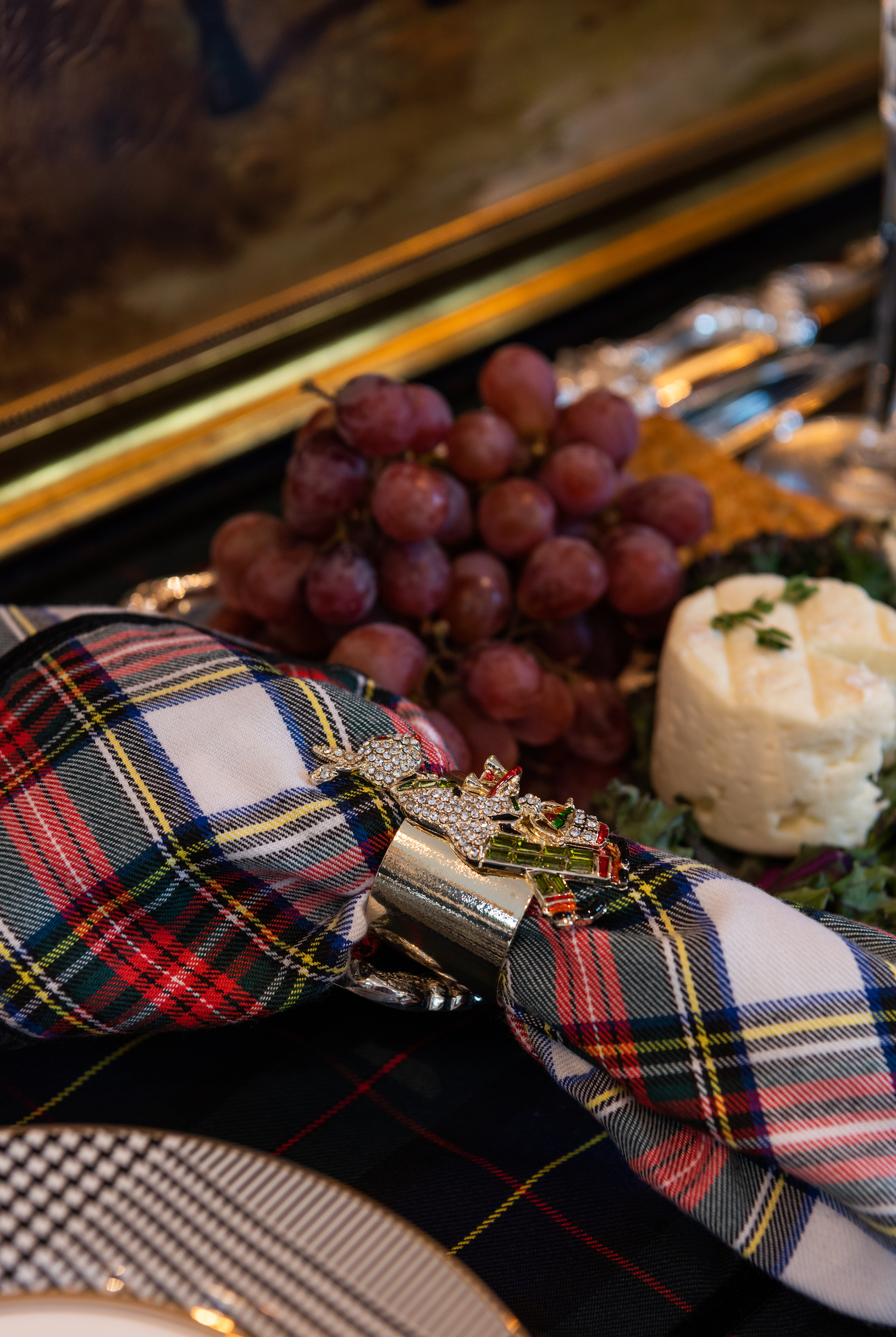 STEWART TARTAN NAPKIN SET OF 4