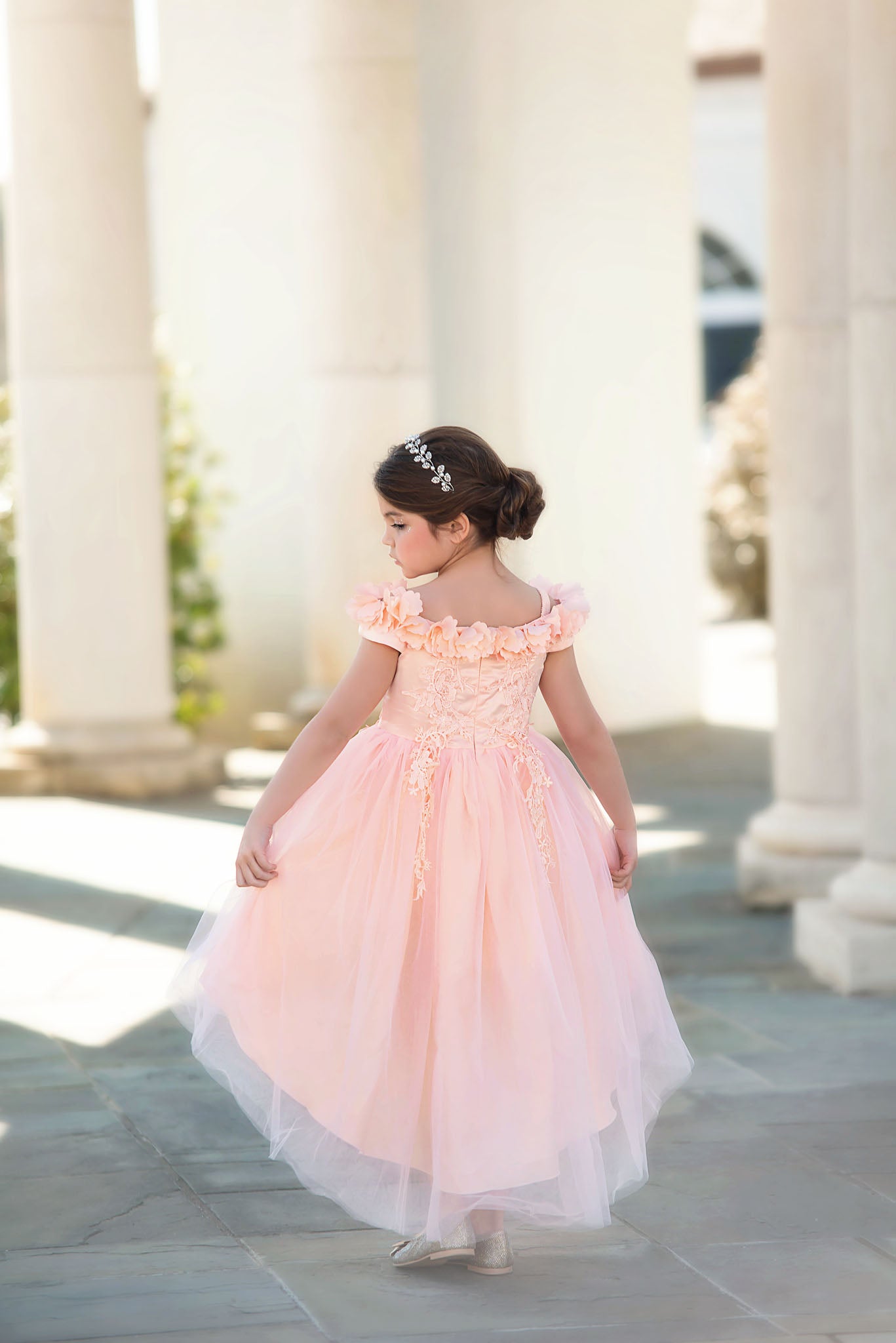 BELLE GOWN PEACHY PINK